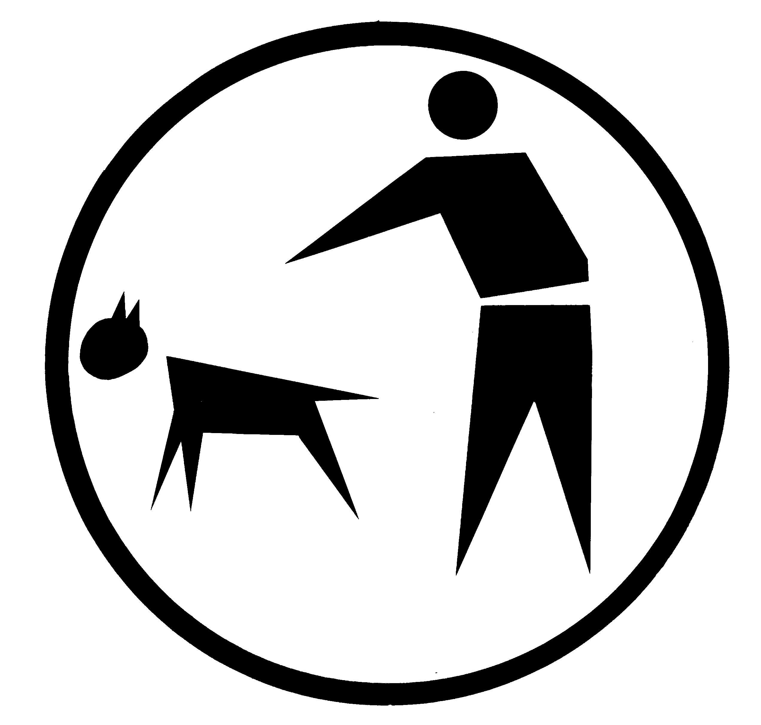 Sticker voor hondenlatrine