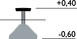 Plattformhopper (0,40 cm høy)