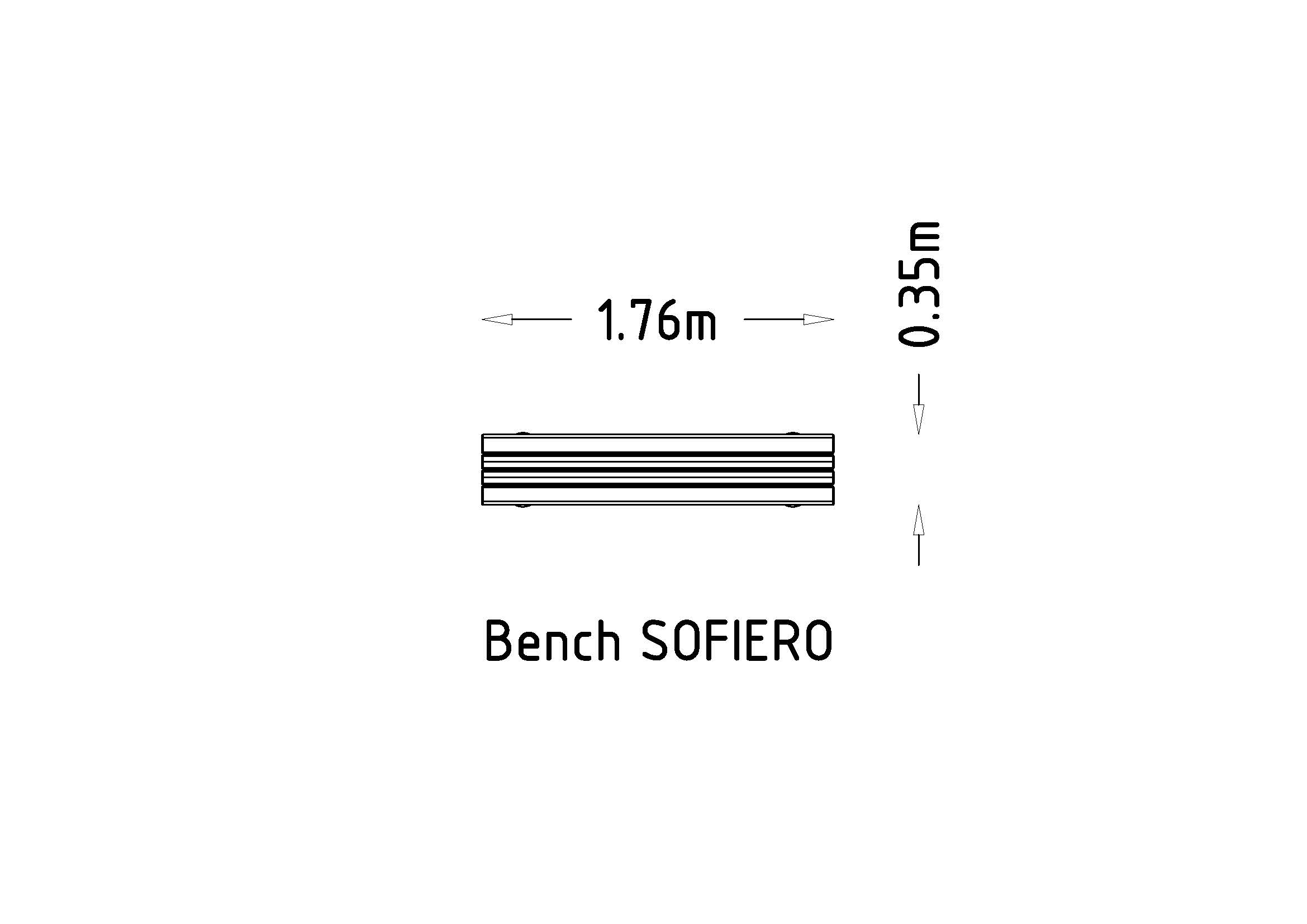Bench Sofiero 