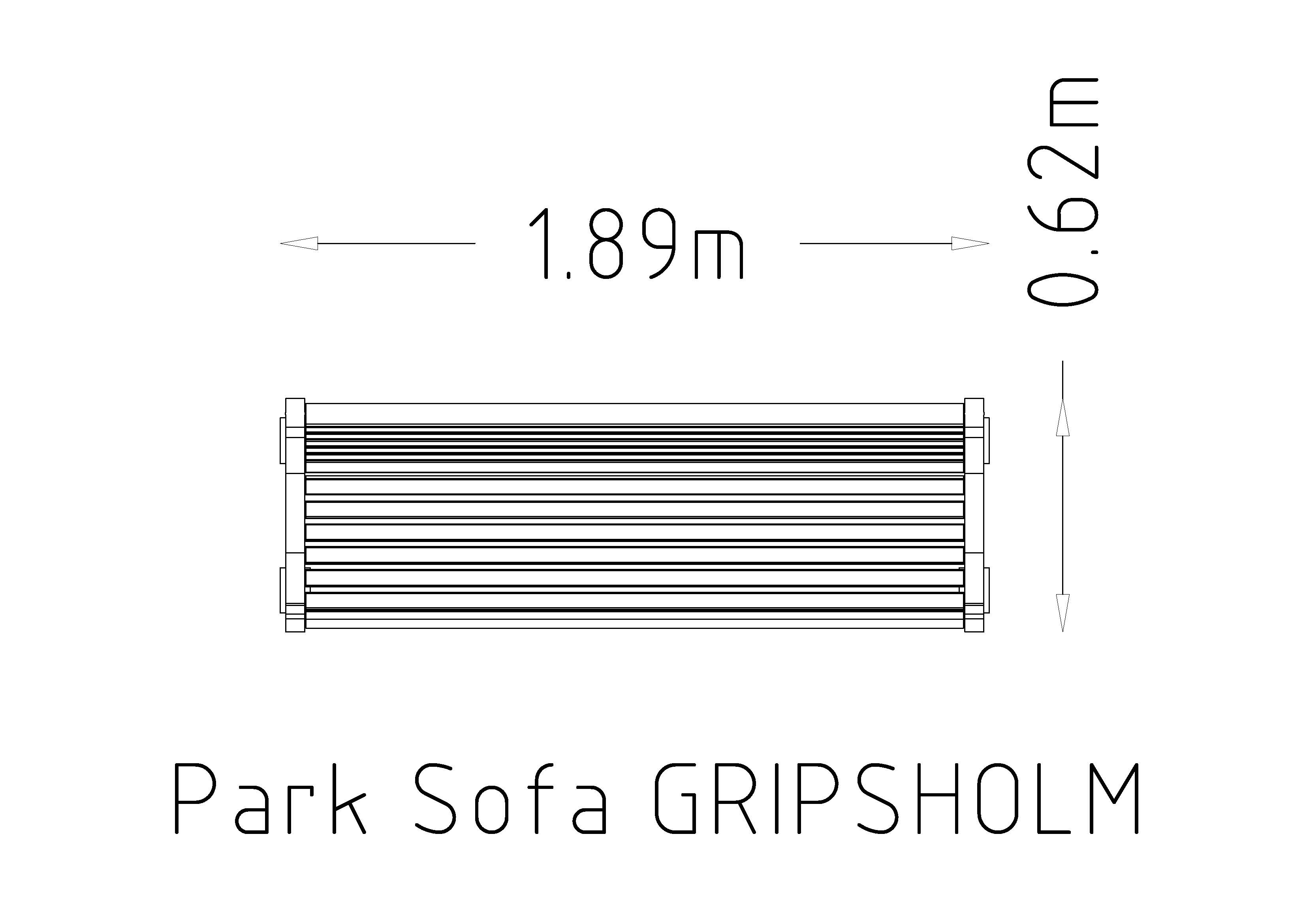 Park Bench Gripsholm 