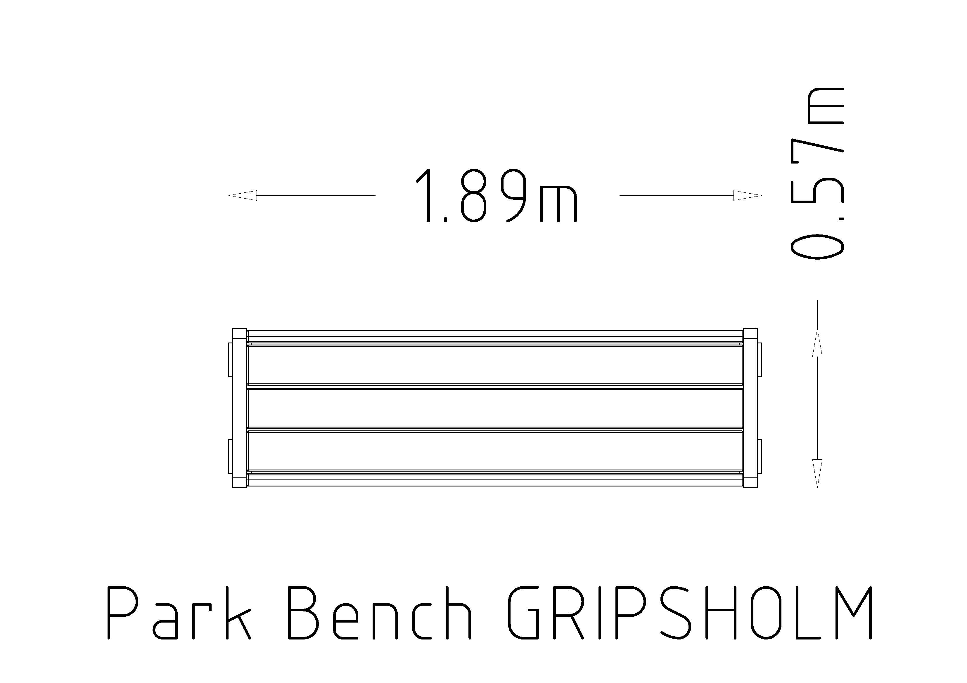 Bench Gripsholm  