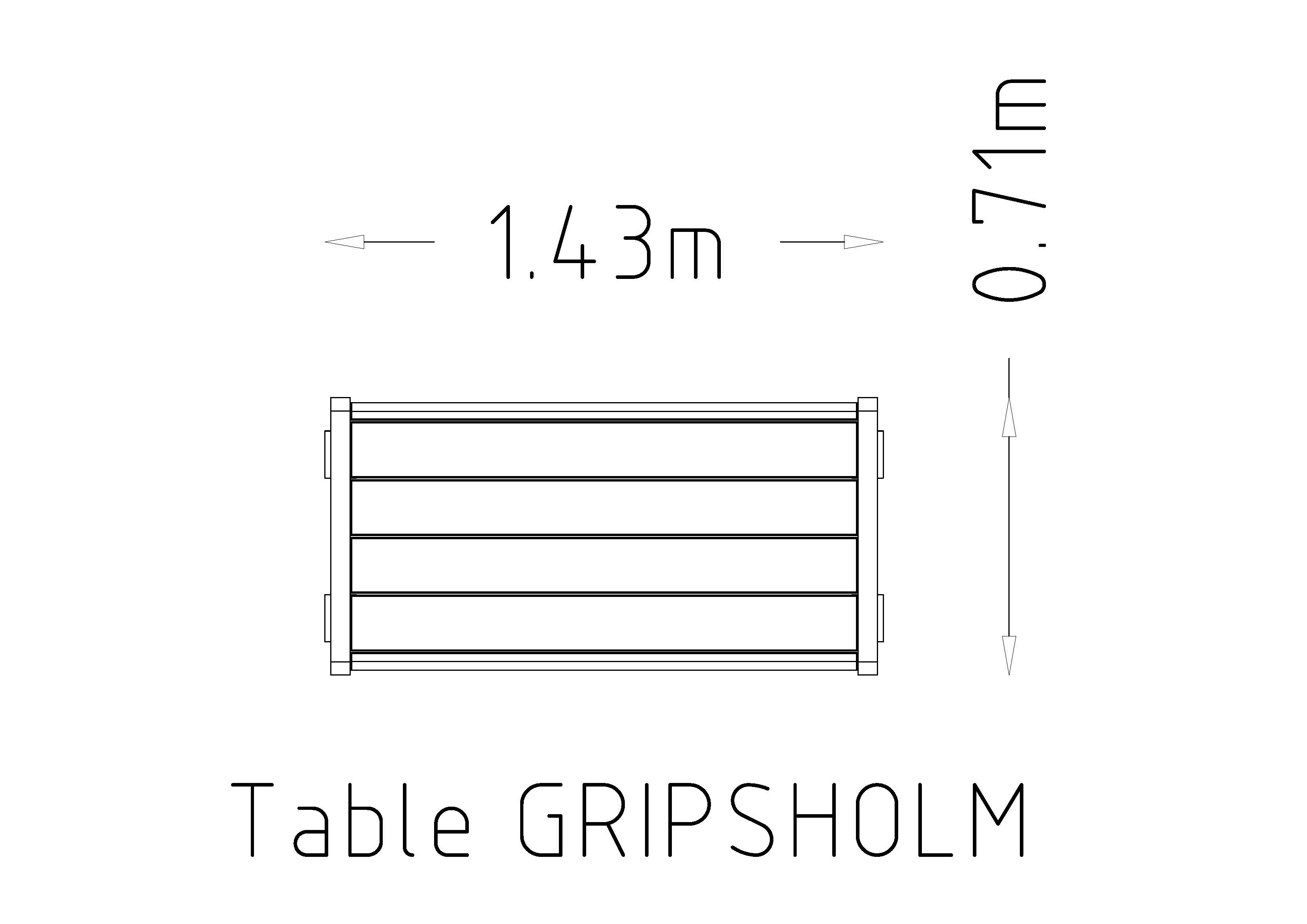 Table Gripsholm