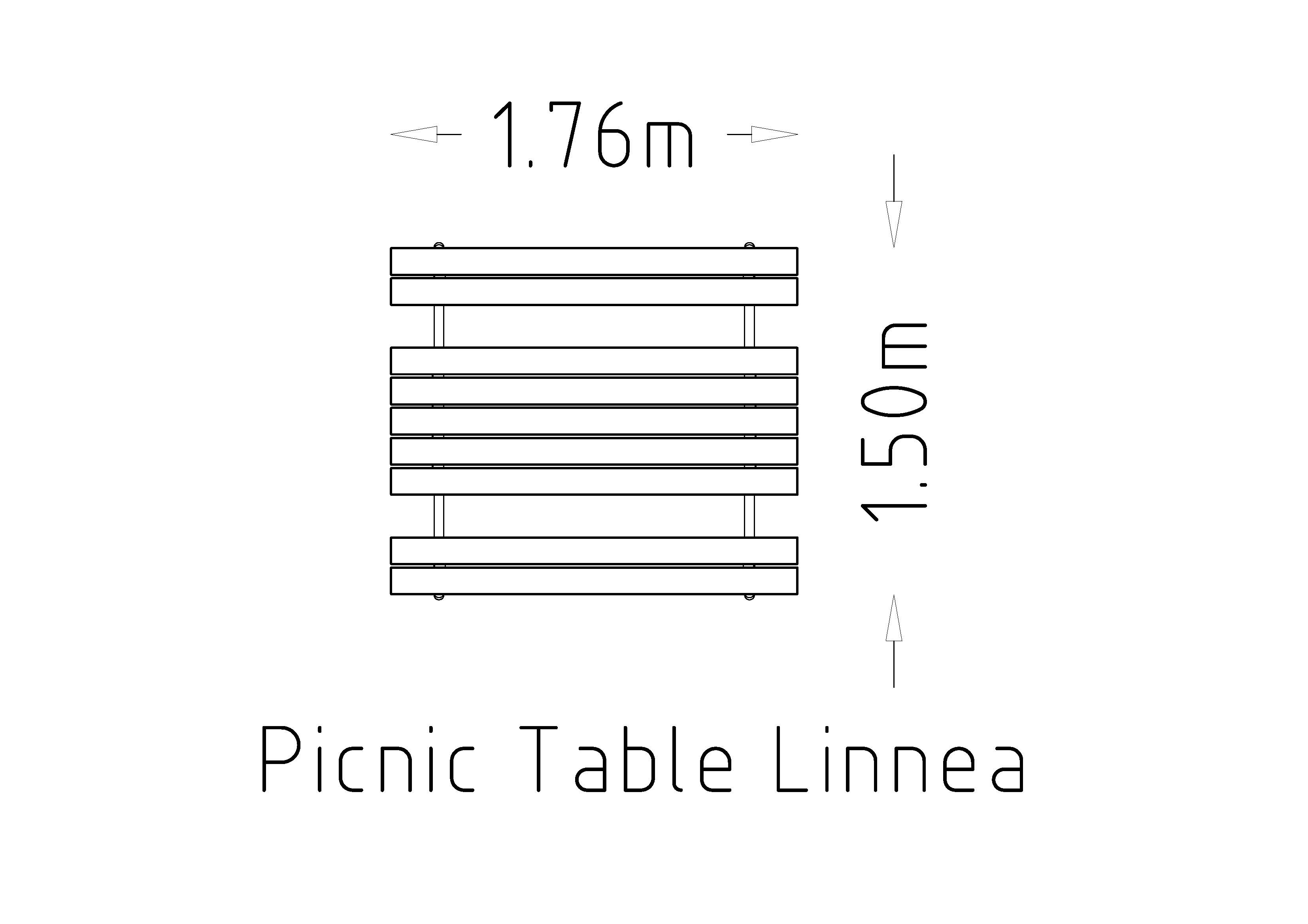 Piknikbord Linnea