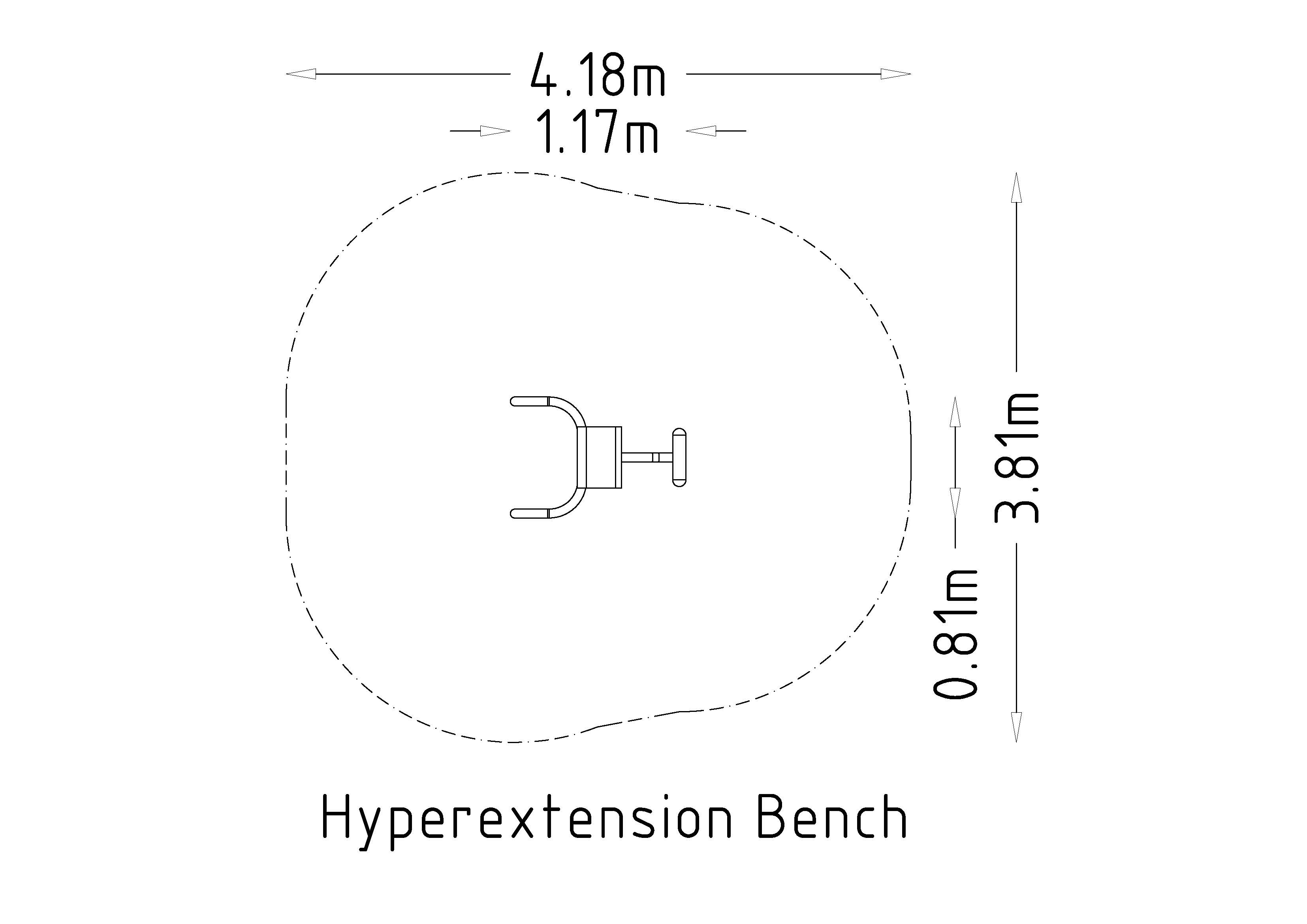 HAGS Hyper Extension Bench