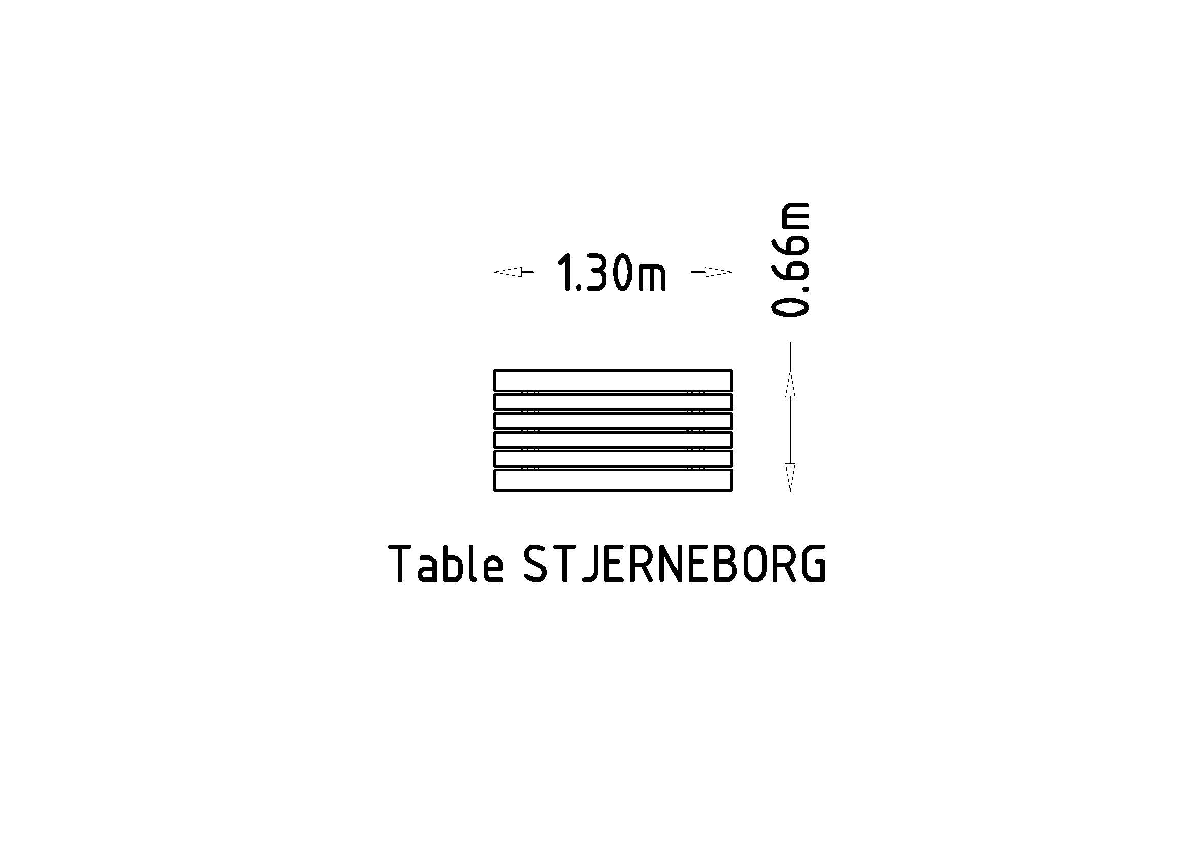 Table Stjerneborg
