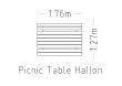 Tavolo da picnic Hallon