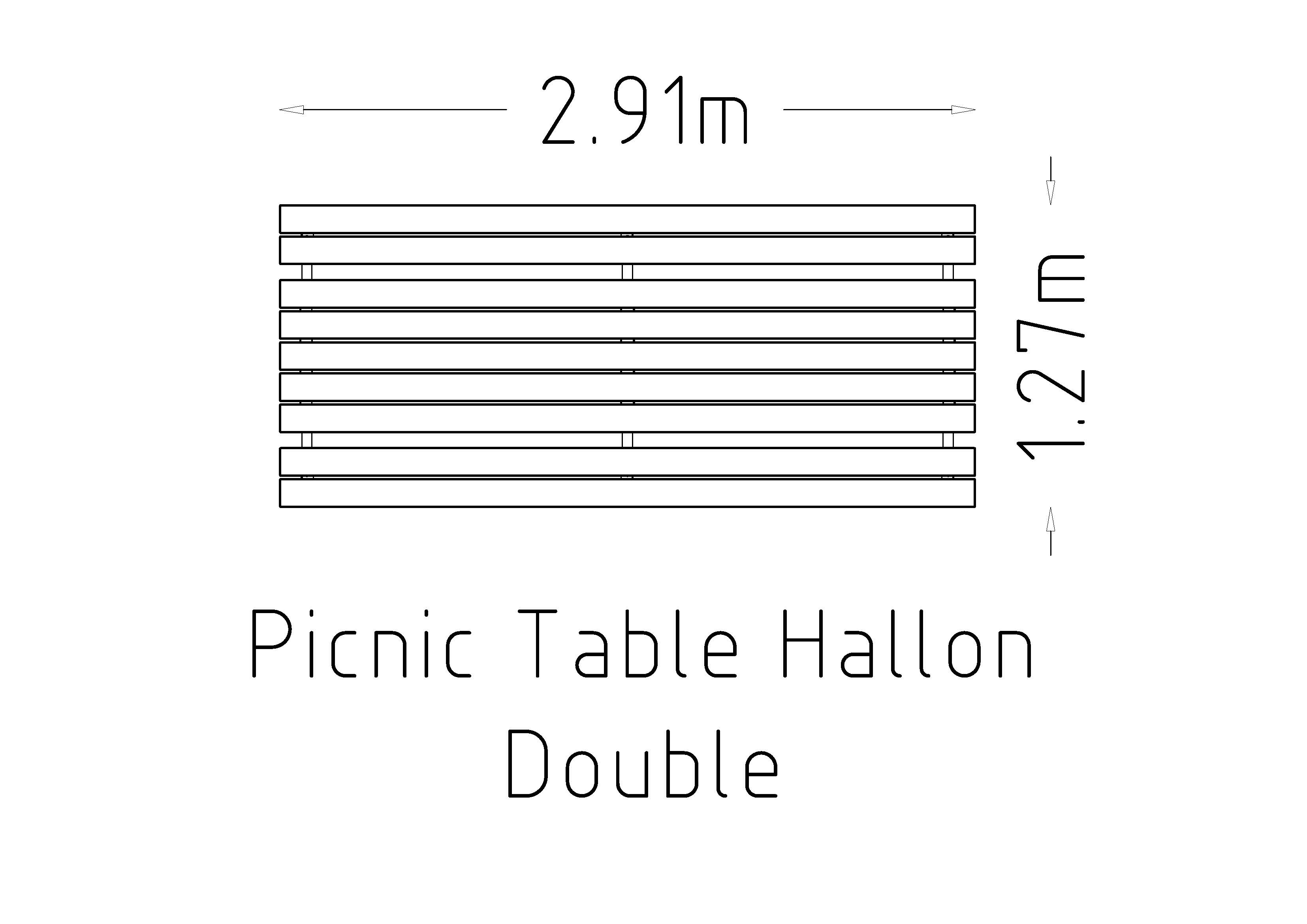 ピクニックテーブル ハロン