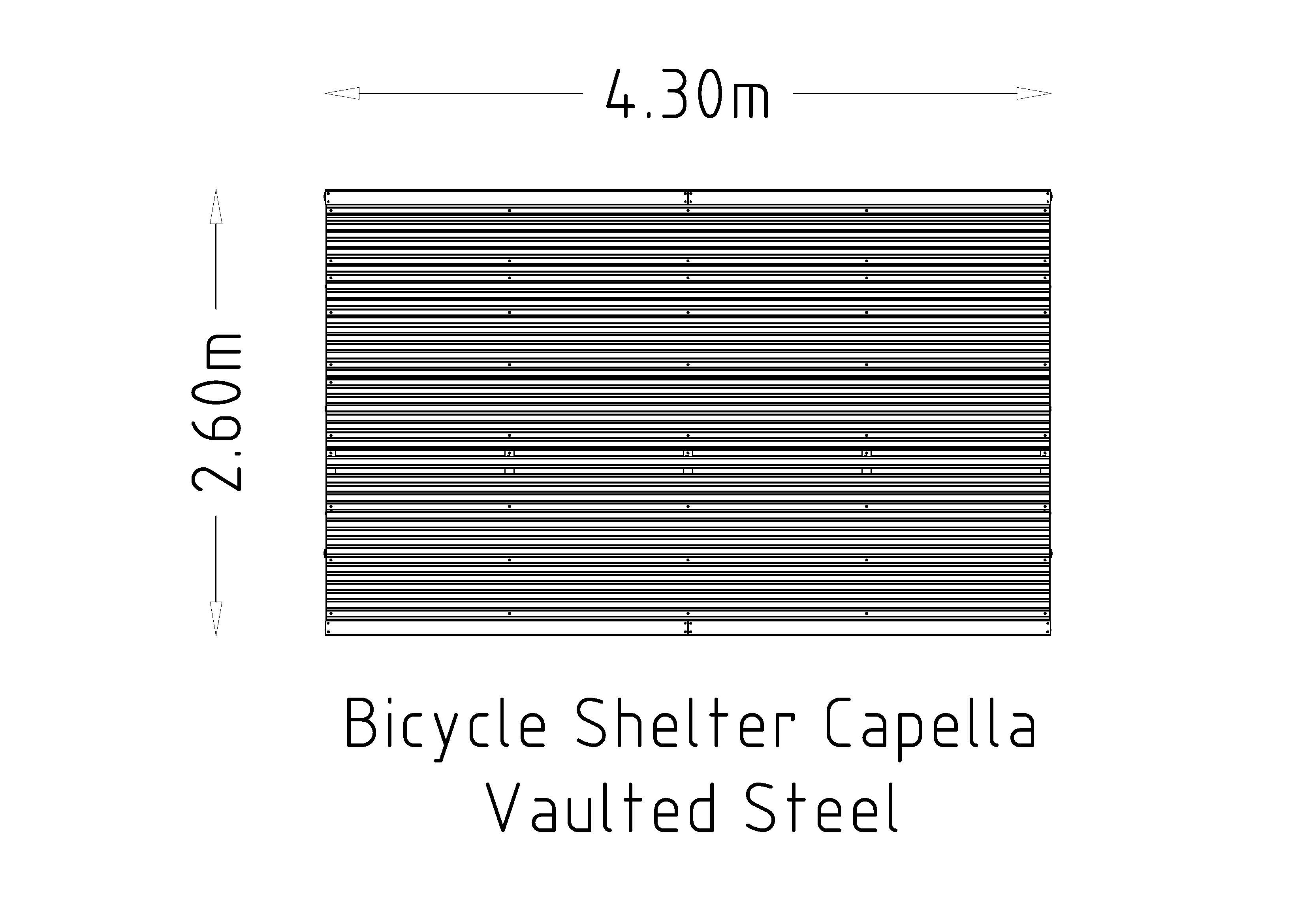 Abri pour vélos Capella