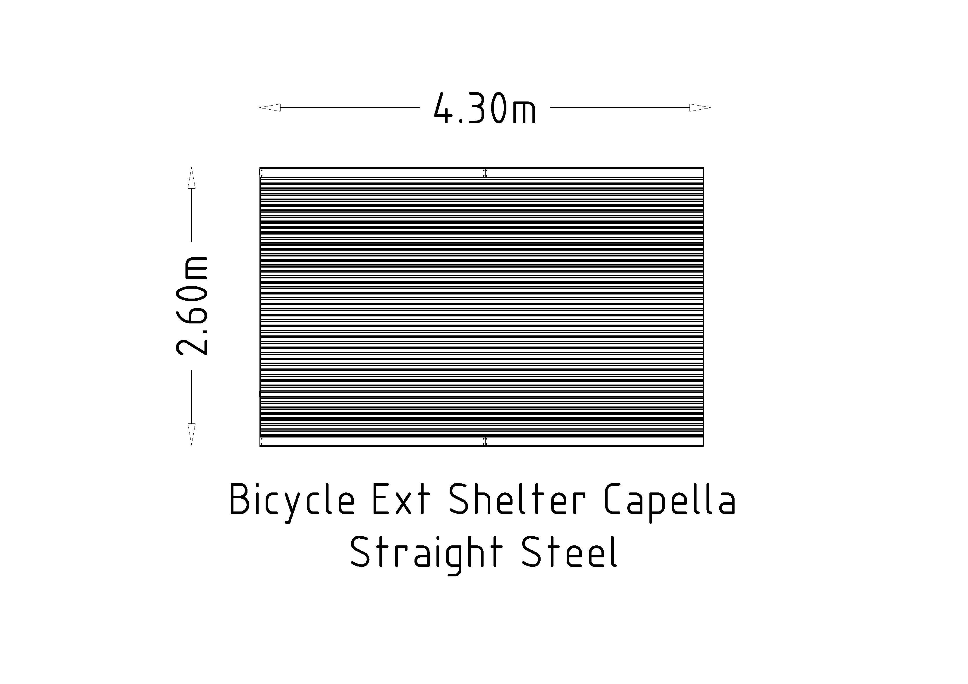 Bicycle Shelter Ext Capella