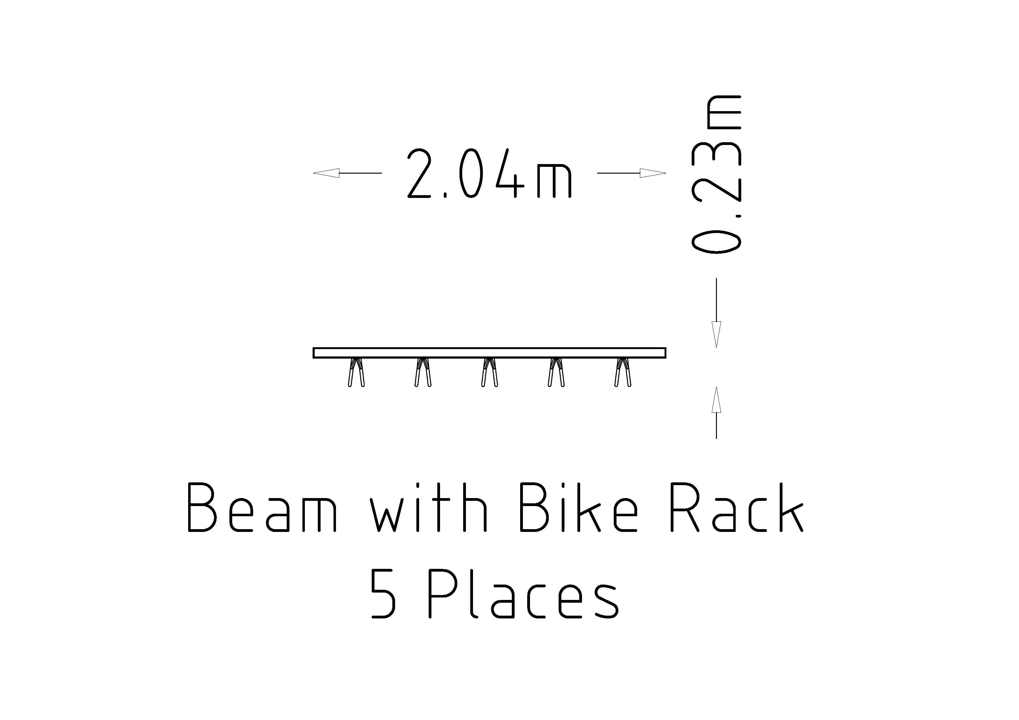 Beam with Bike Rack