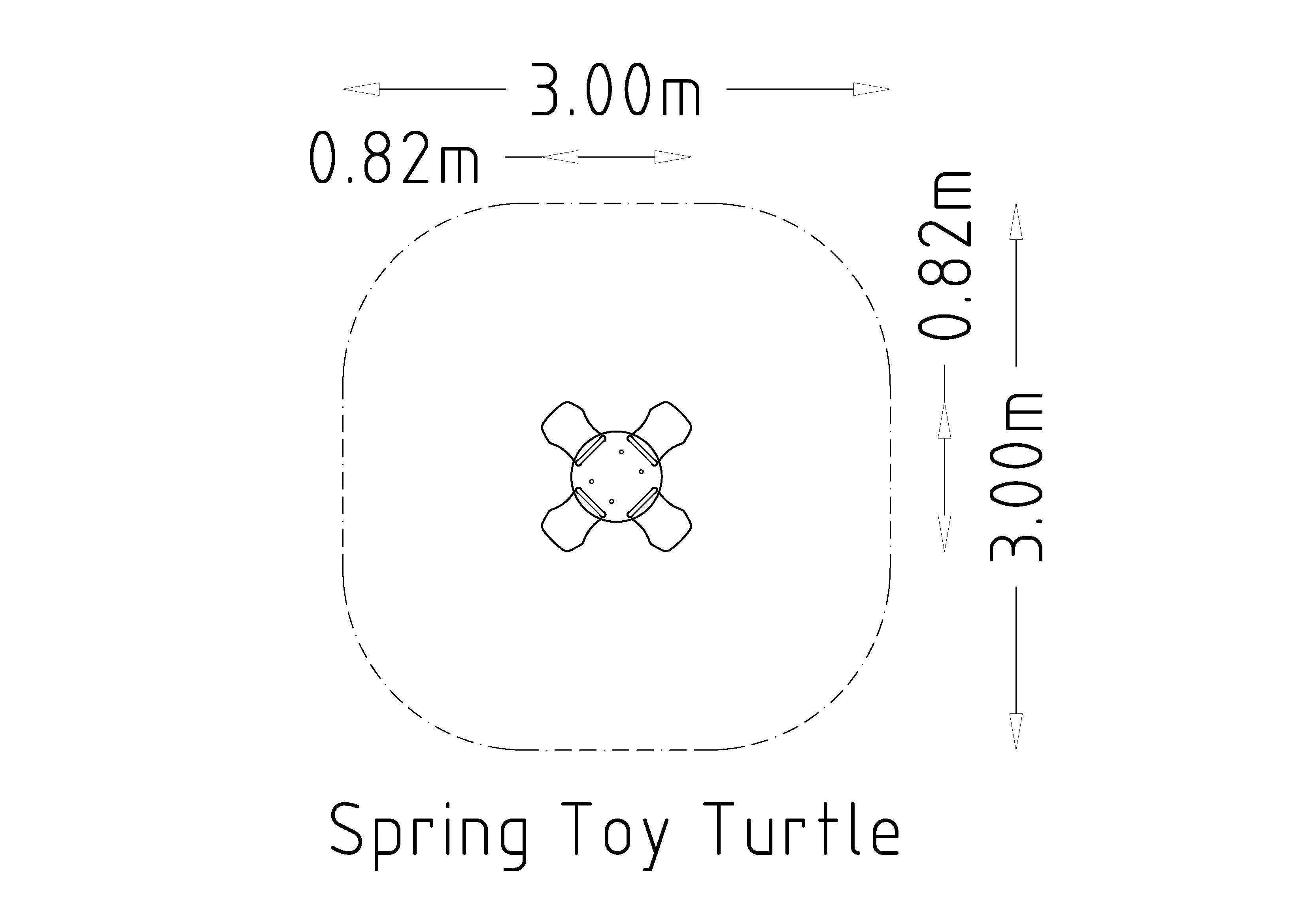 Tartaruga giocattolo di primavera 