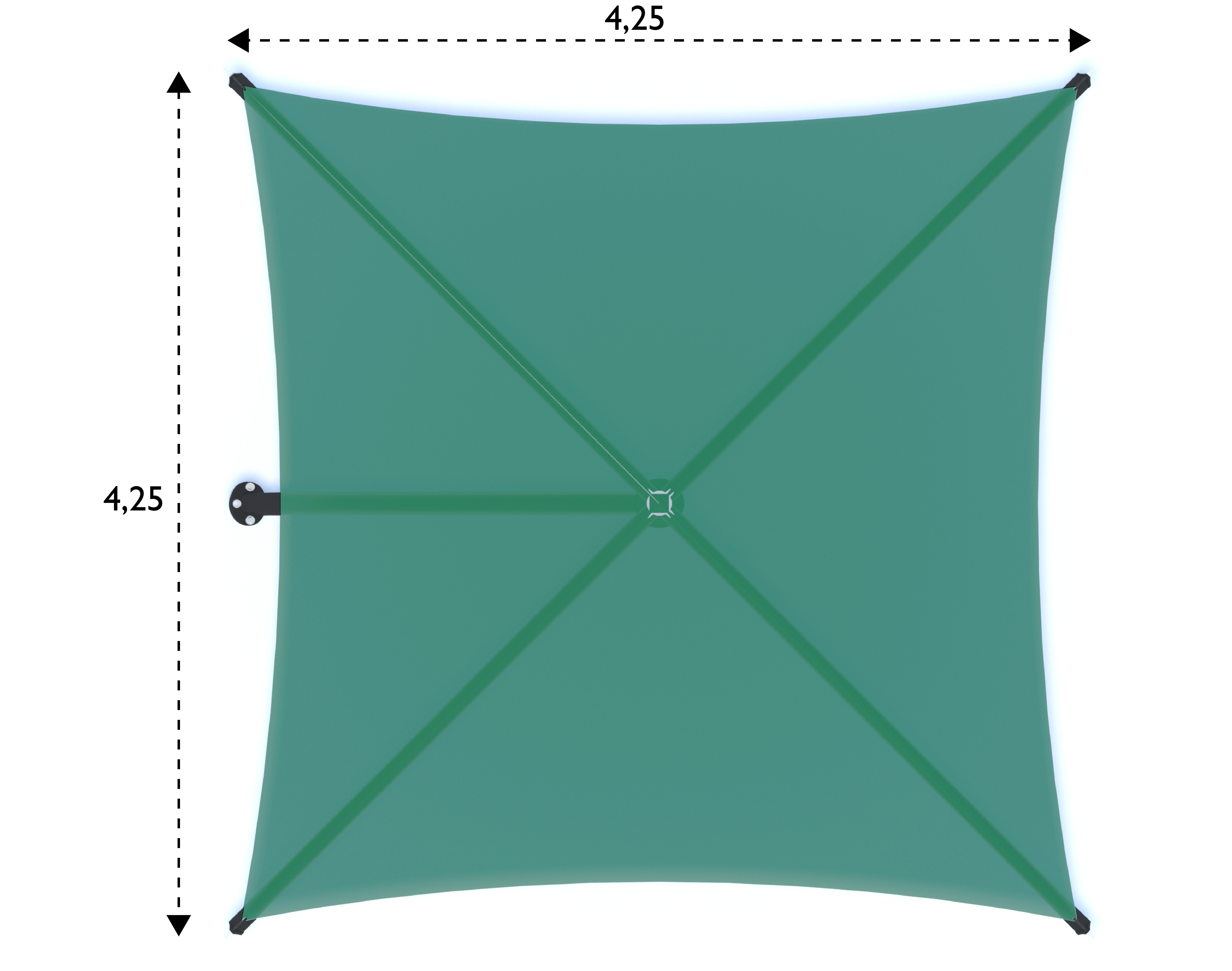 Shade Structure Single Post Cantilever