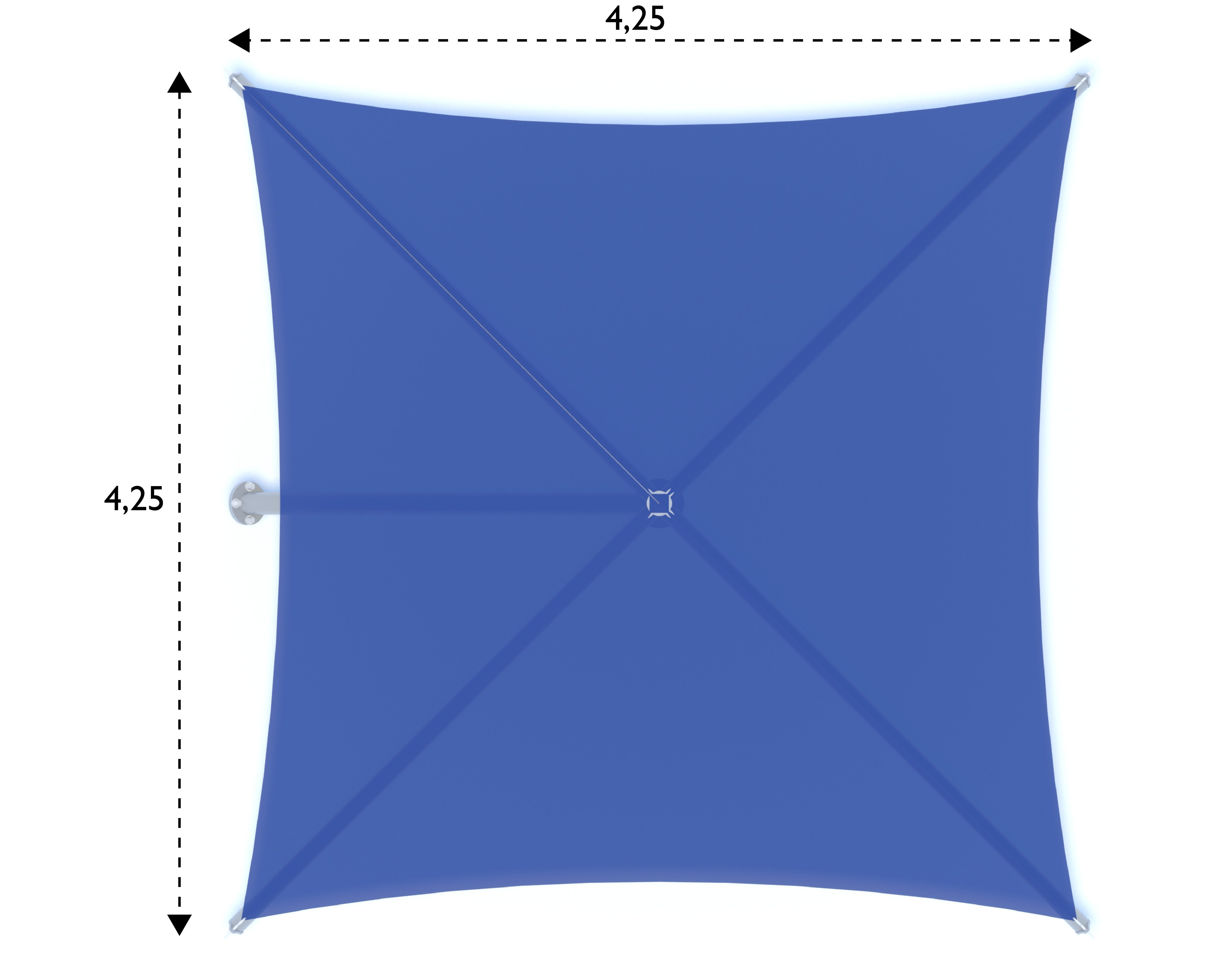 Shade Structure Single Post Cantilever