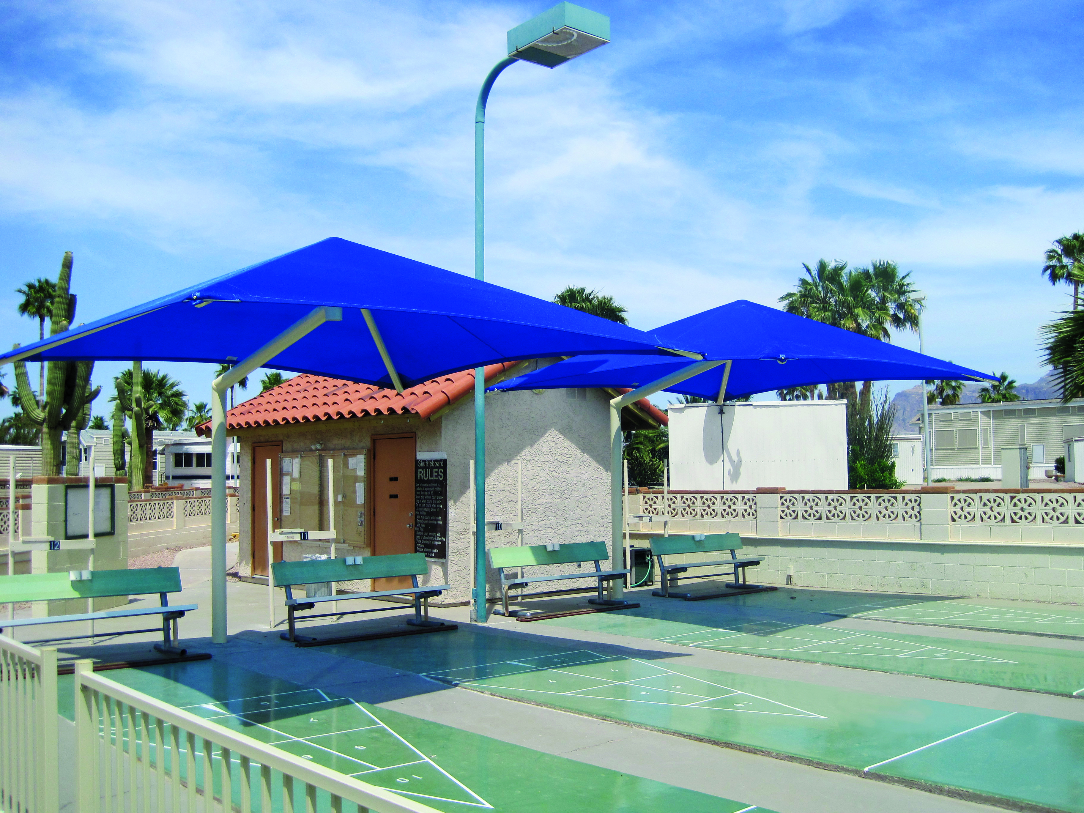 Shade Structure Single Post Cantilever