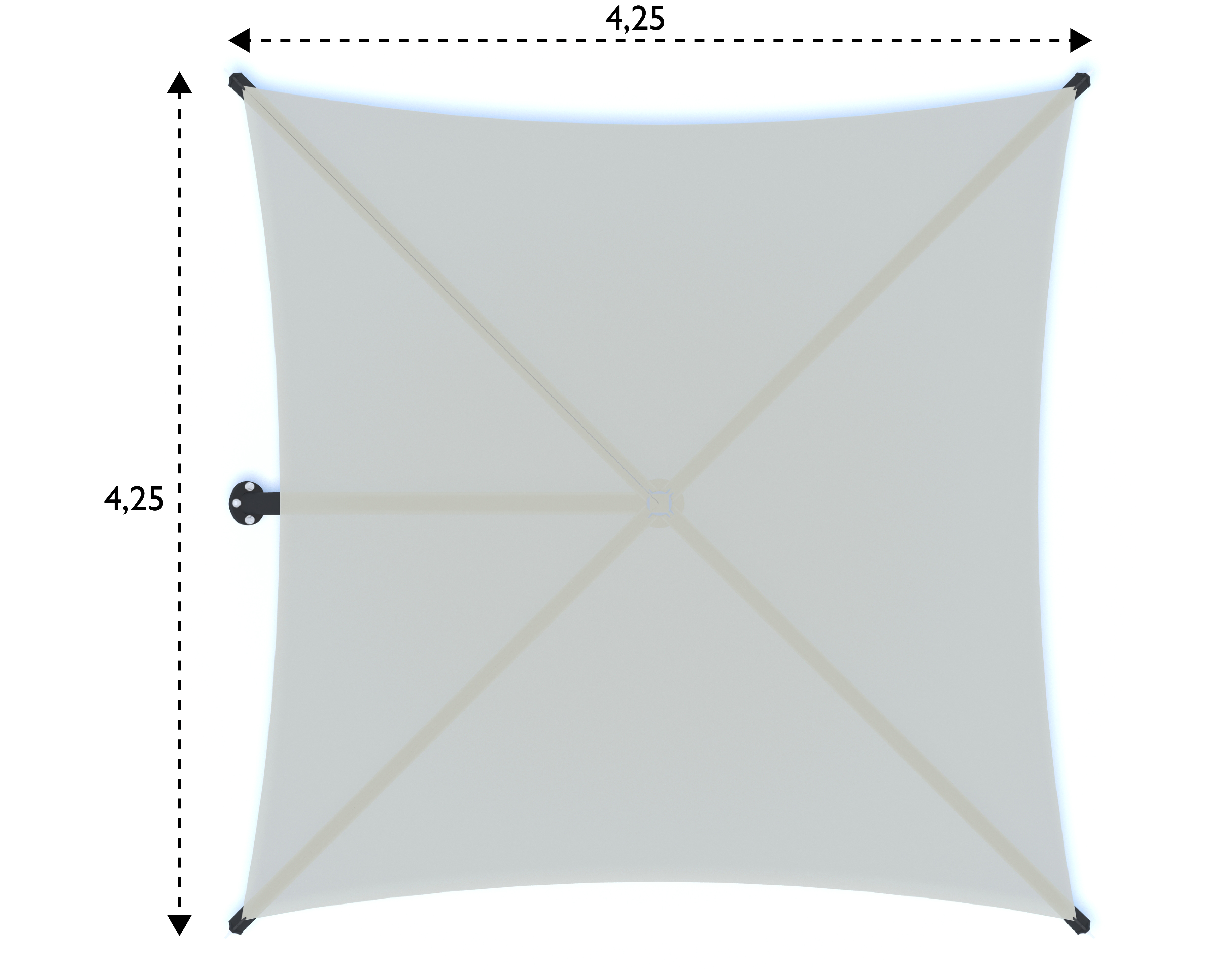 Shade Structure Single Post Cantilever