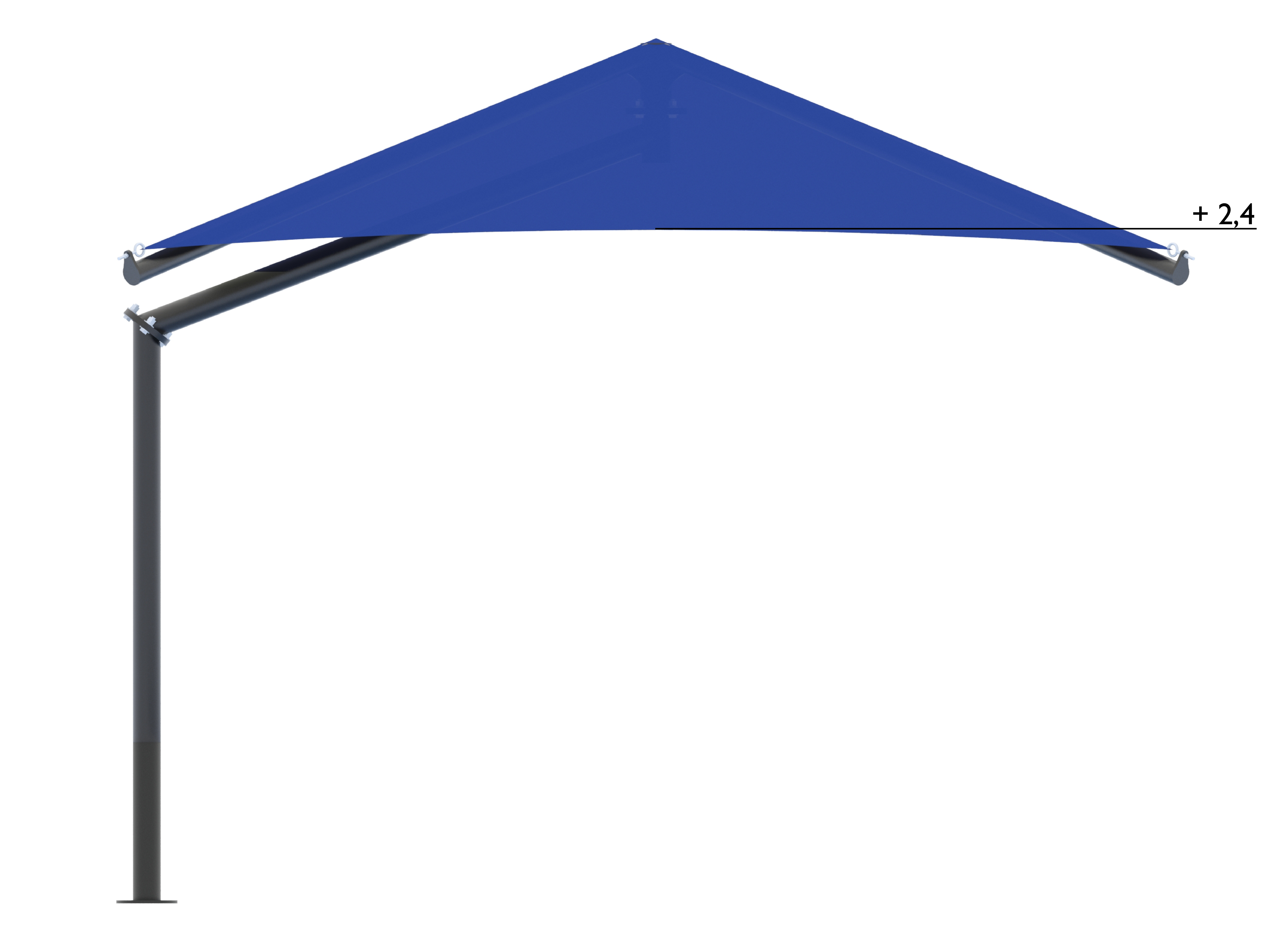 Shade Structure Single Post Cantilever