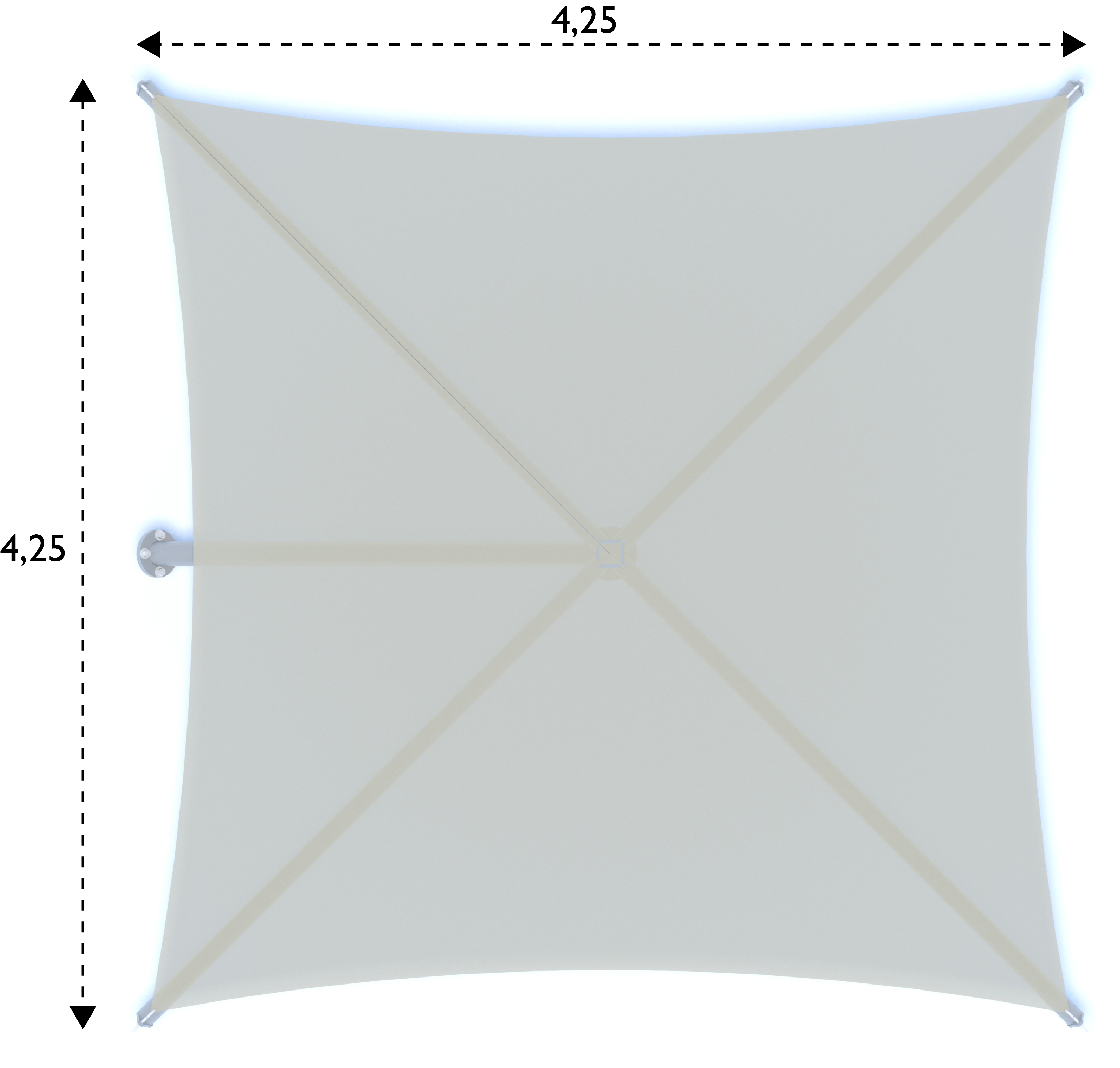Shade Structure Single Post Cantilever