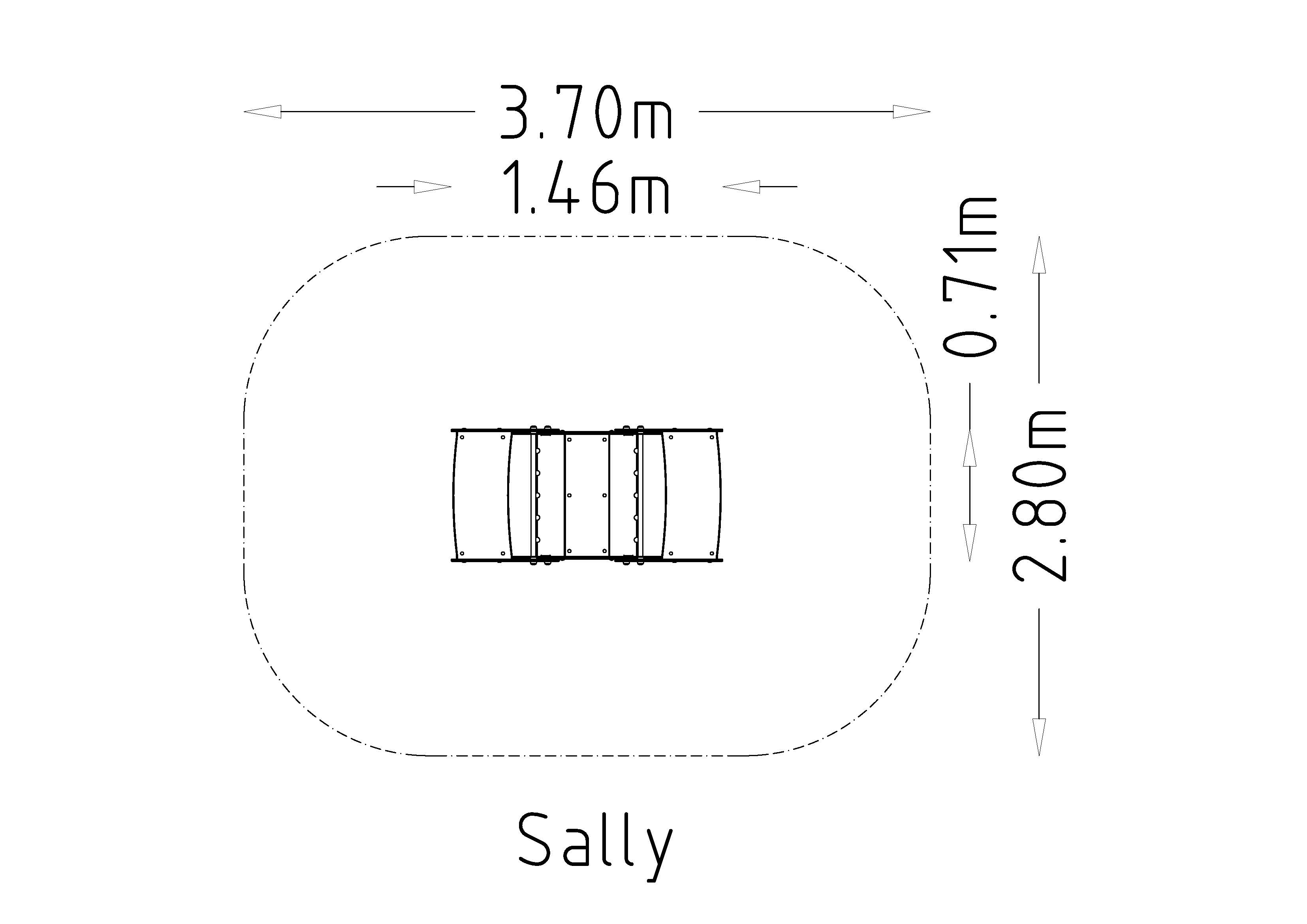 Veertoestel Sally