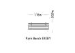Park Bench Ekeby Hardwood