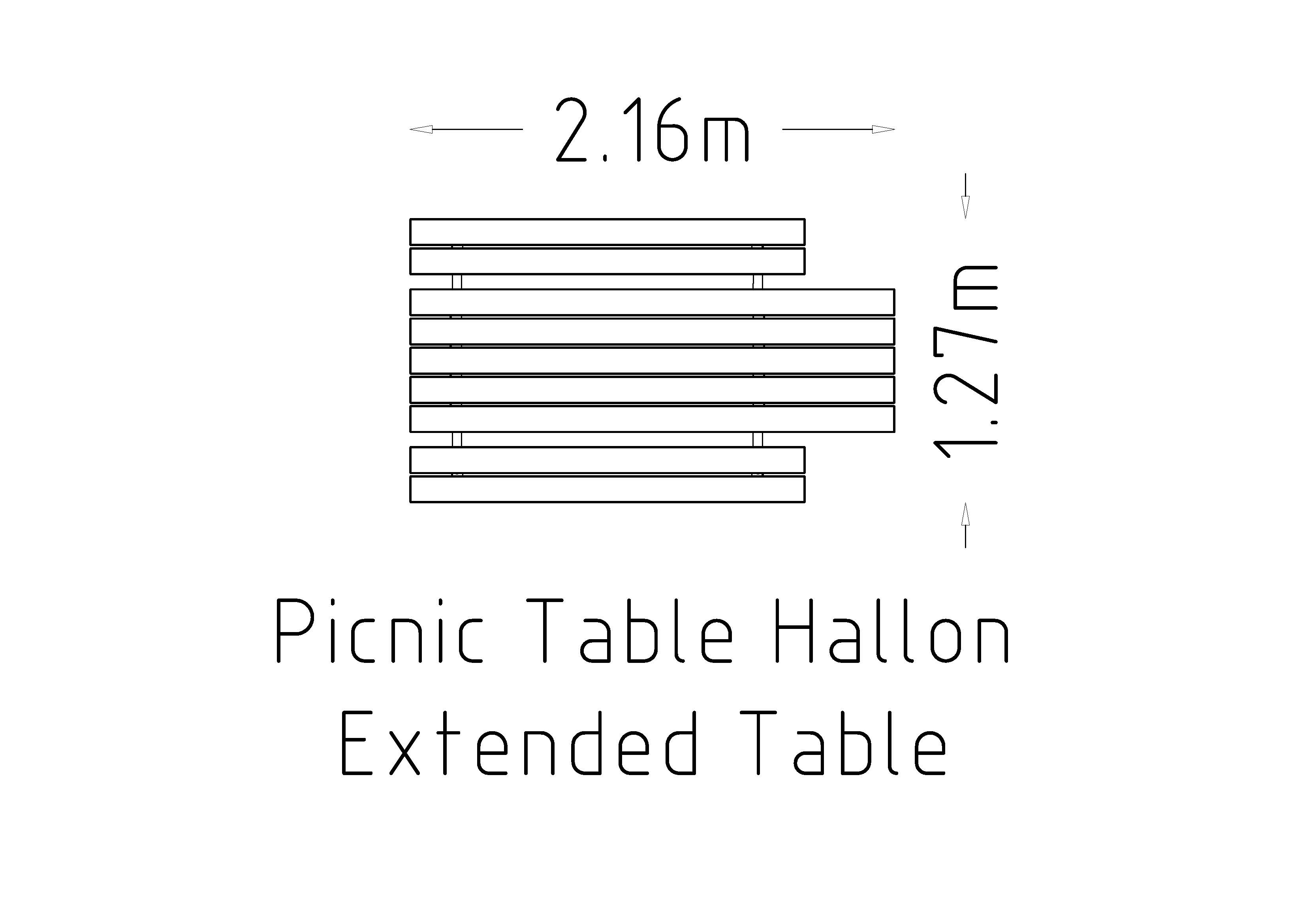 Piknik Masası Hallon