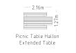Picnic Table Hallon