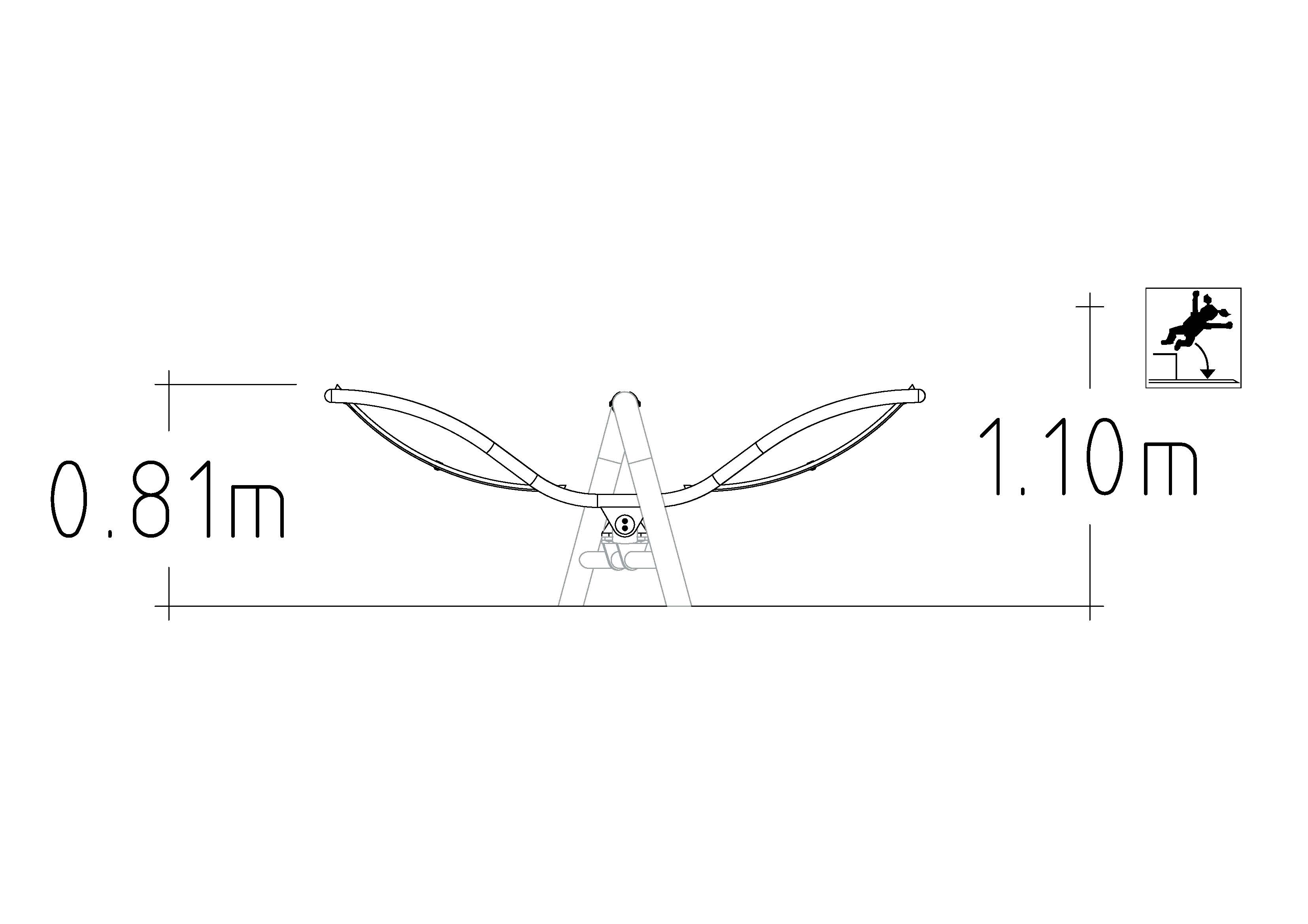 Inclusive Jeu à Bascule Dragonfly 