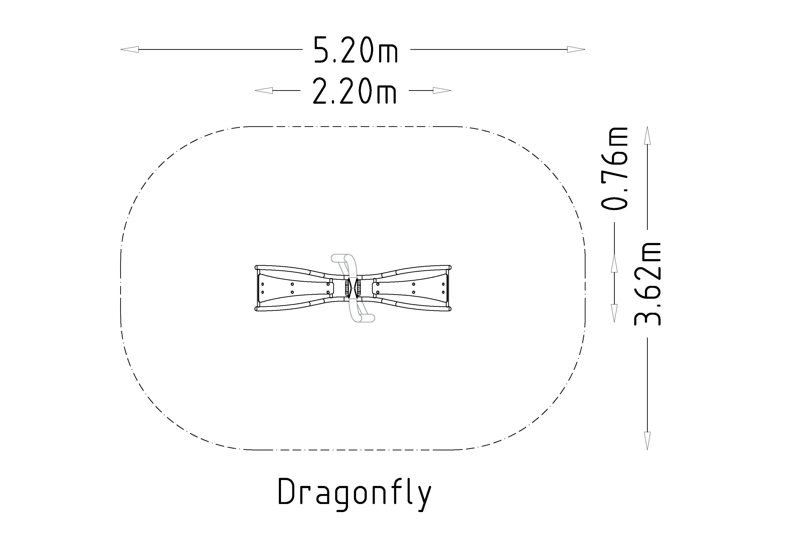 Inclusive Jeu à Bascule Dragonfly 