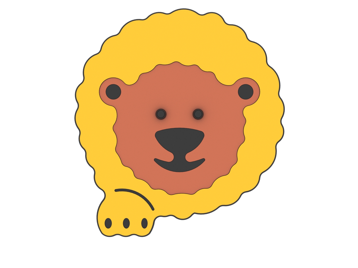 panneau de jeu Lion