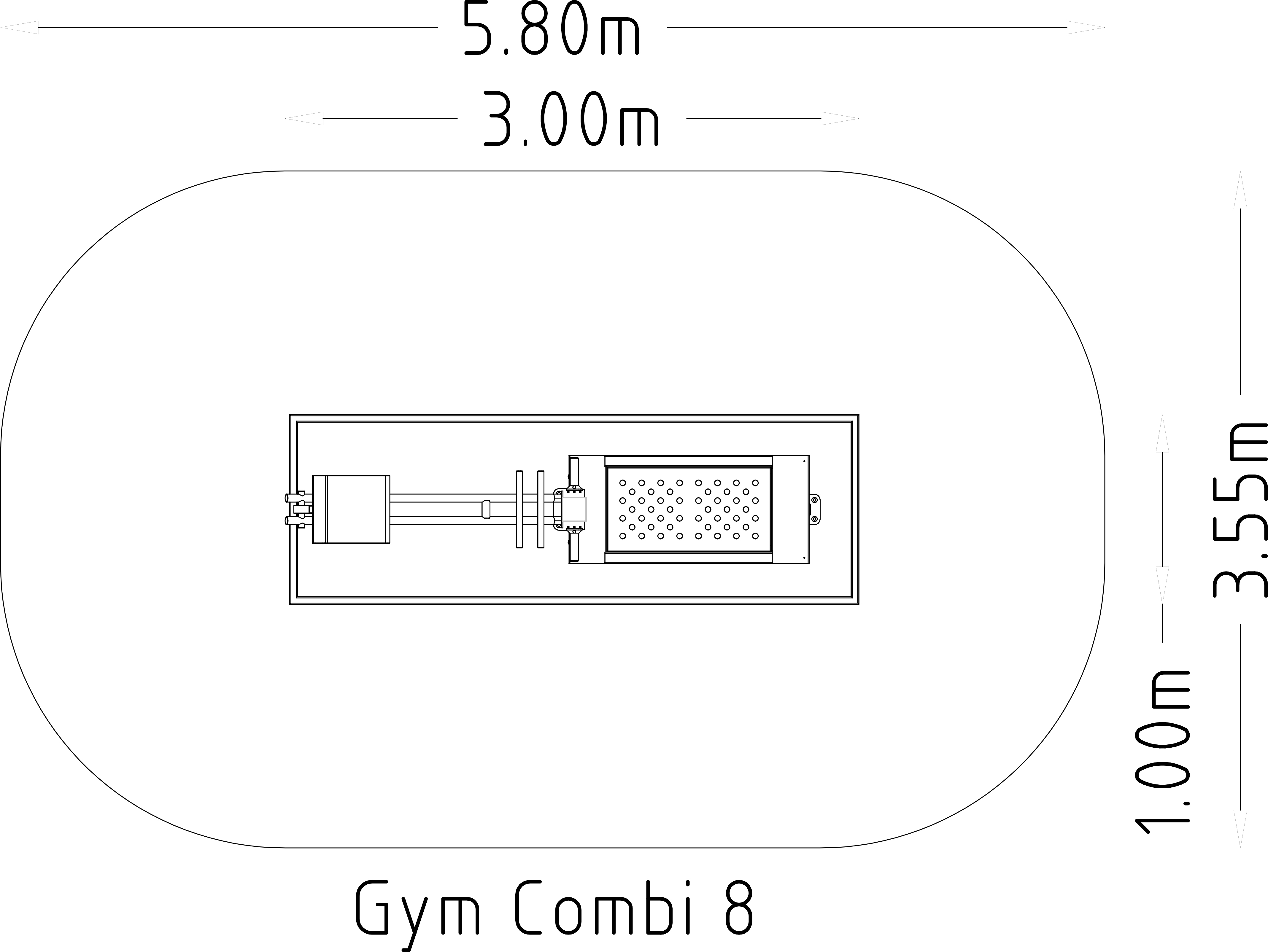 Denfit Gym Combi 8