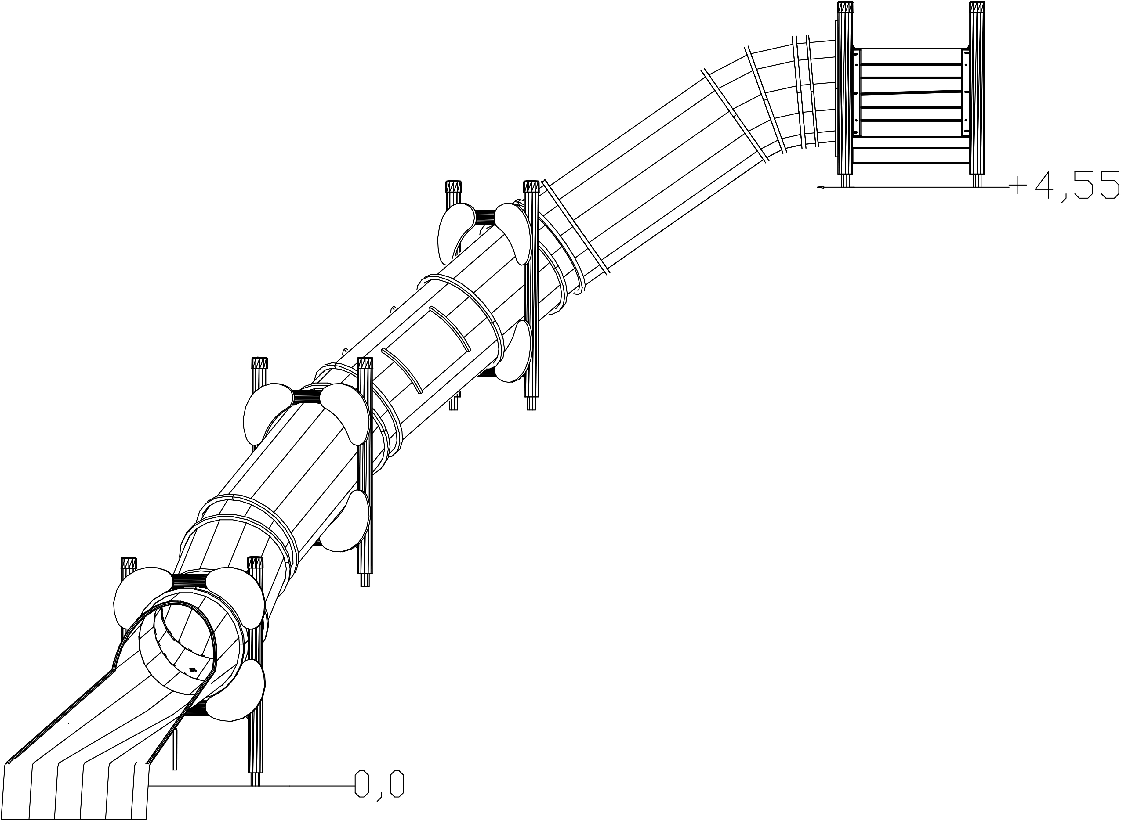 Scivolo tubolare Embankment Rider