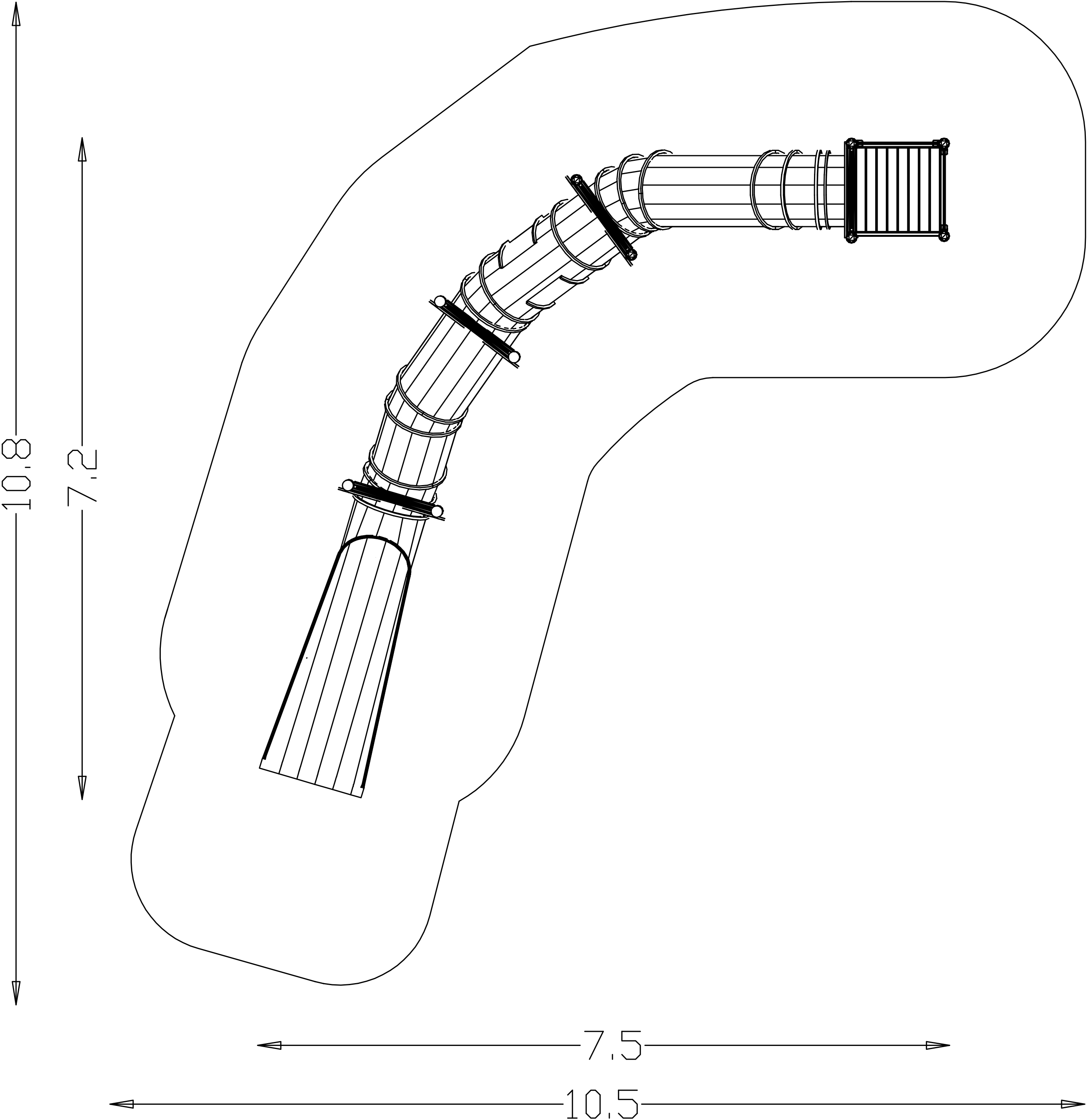 Toboggan tubulaire Embankment