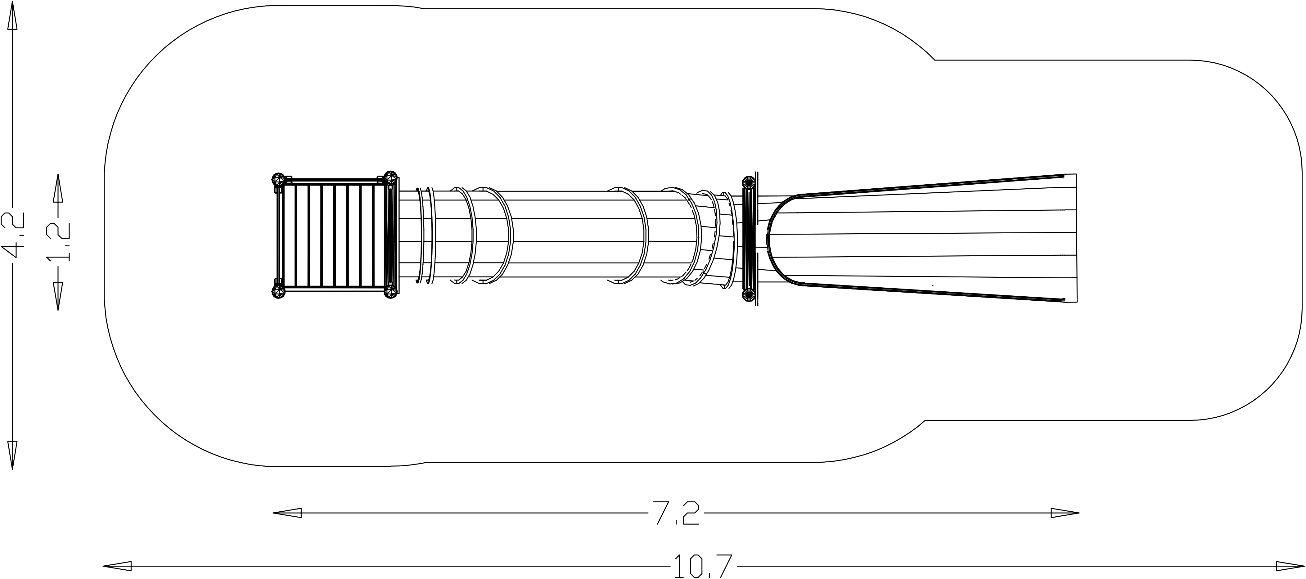 Scivolo tubolare Embankment Rider