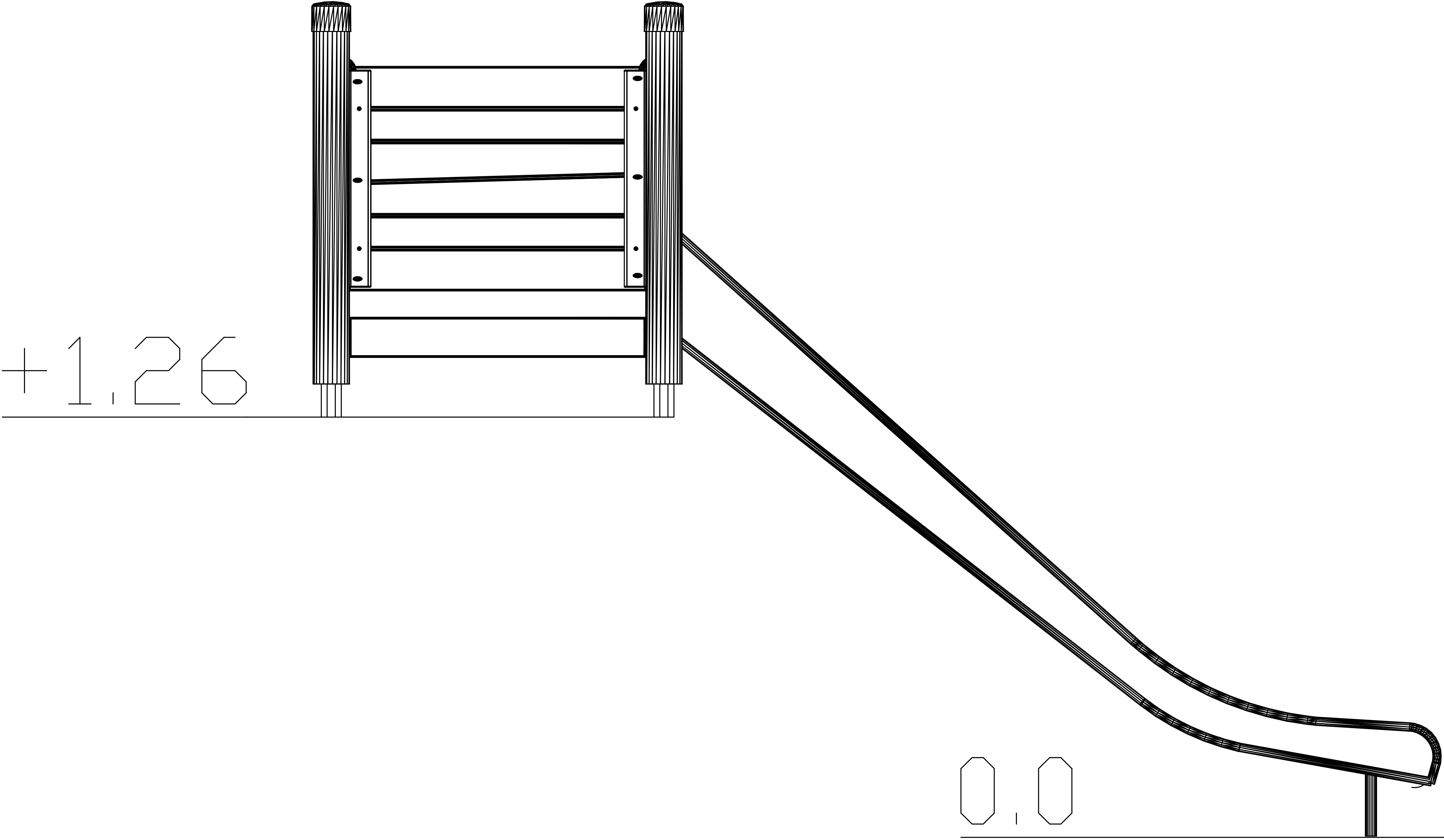 Oeverglijbaan Galax 1,5m