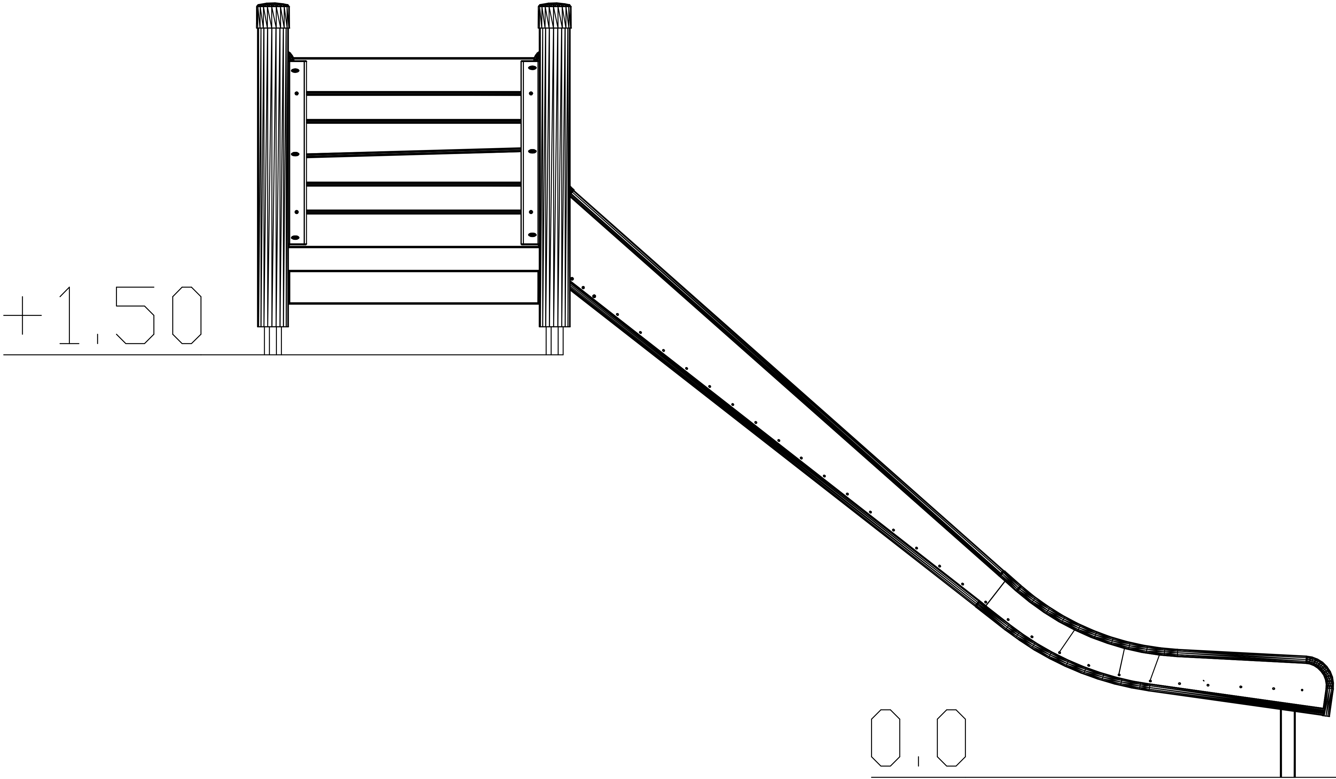 Böschungsrutsche Galax 1,8m