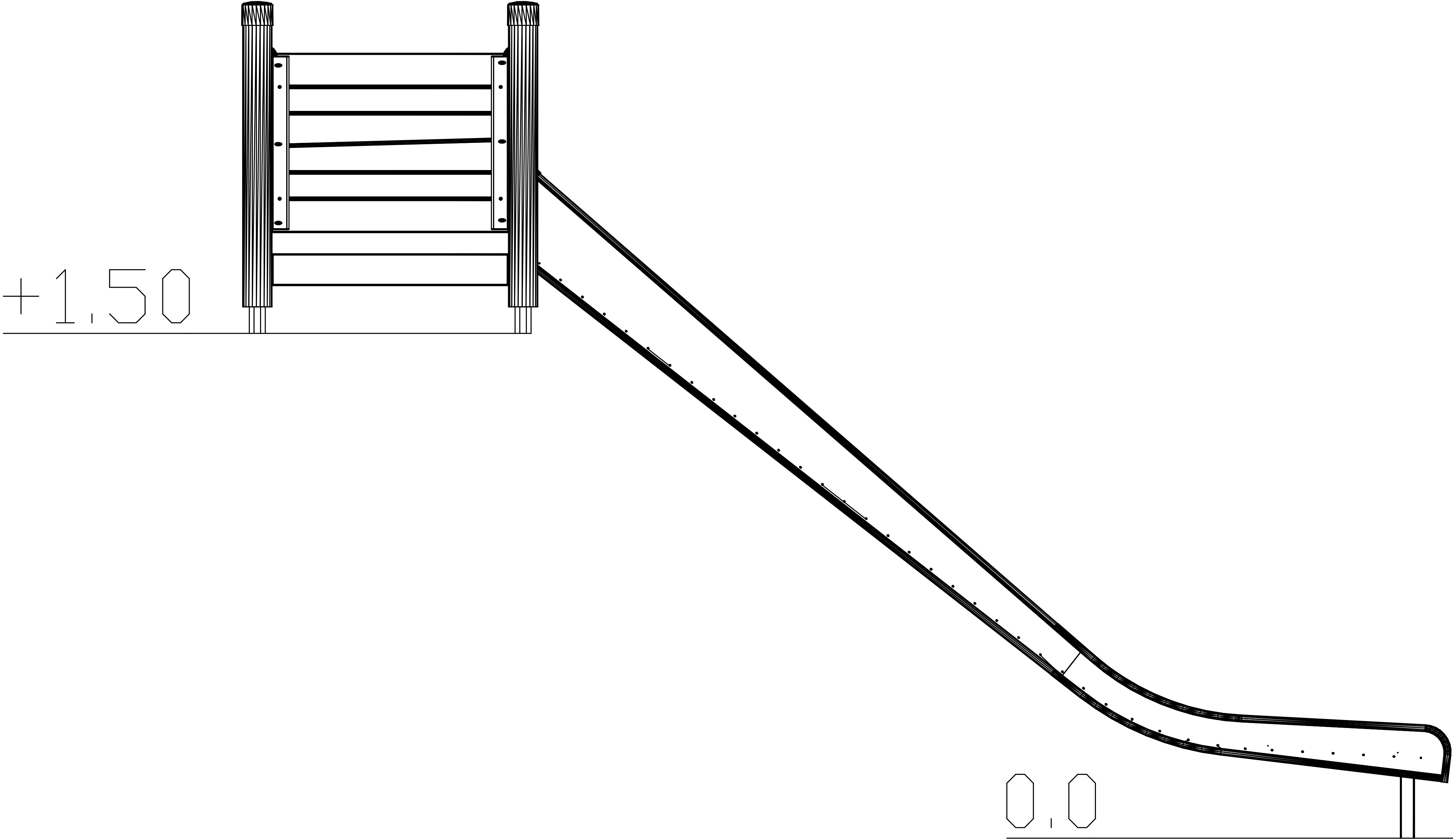 Penkereen liukumäki Galax 2,2m