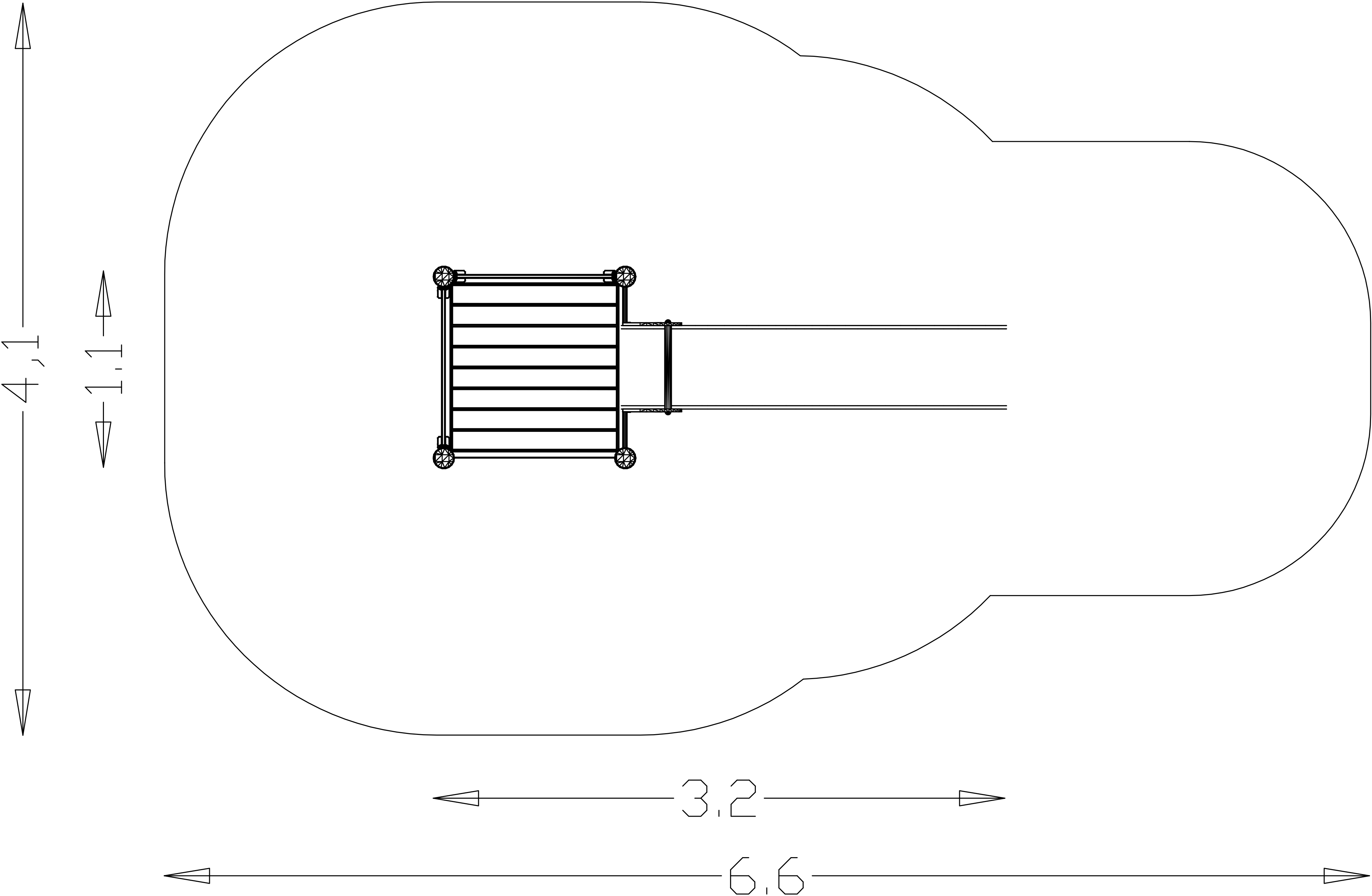 Argine Scivolo Swift 1,2 m