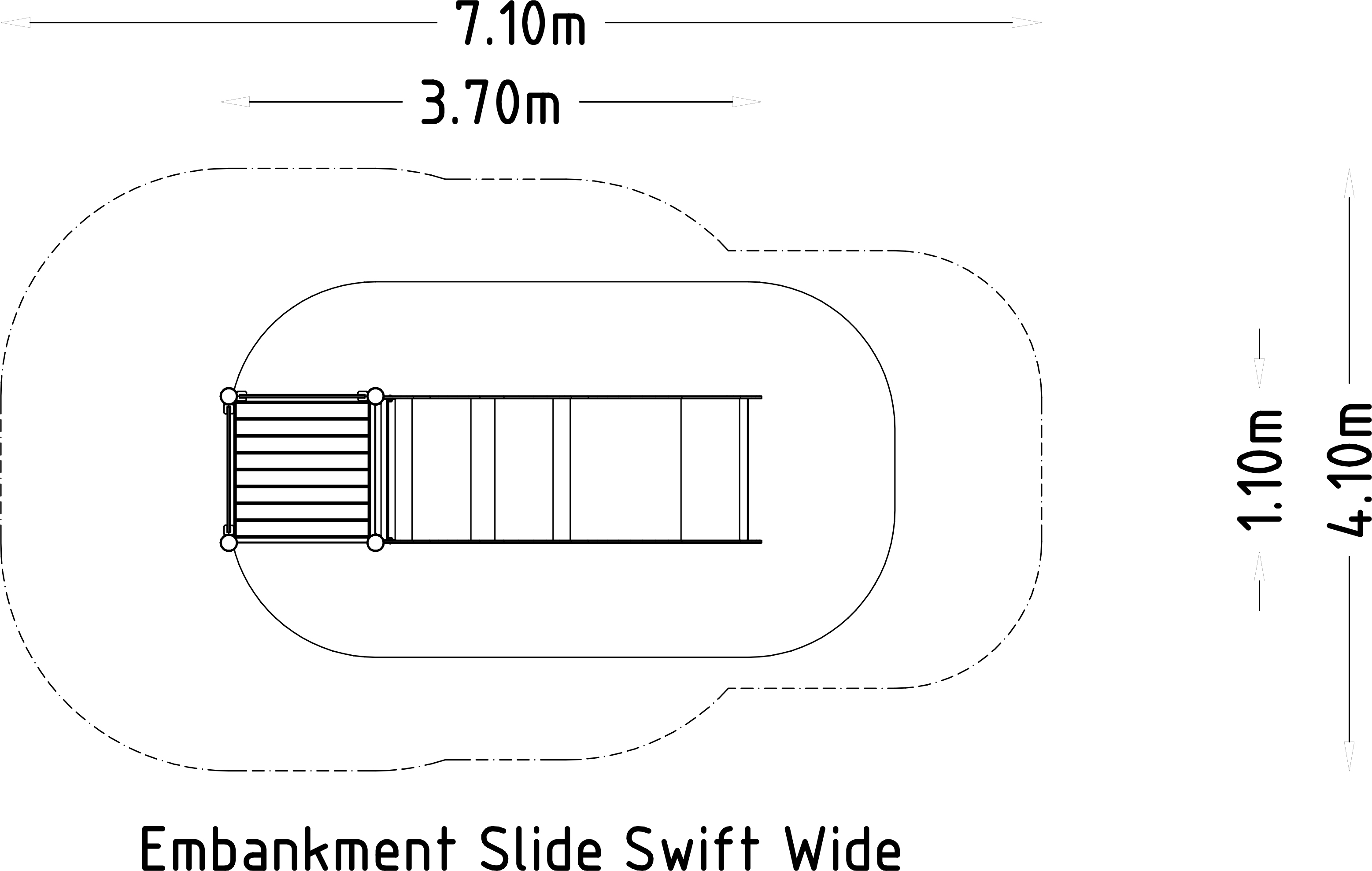 Skred på fyllingen Swift Wide