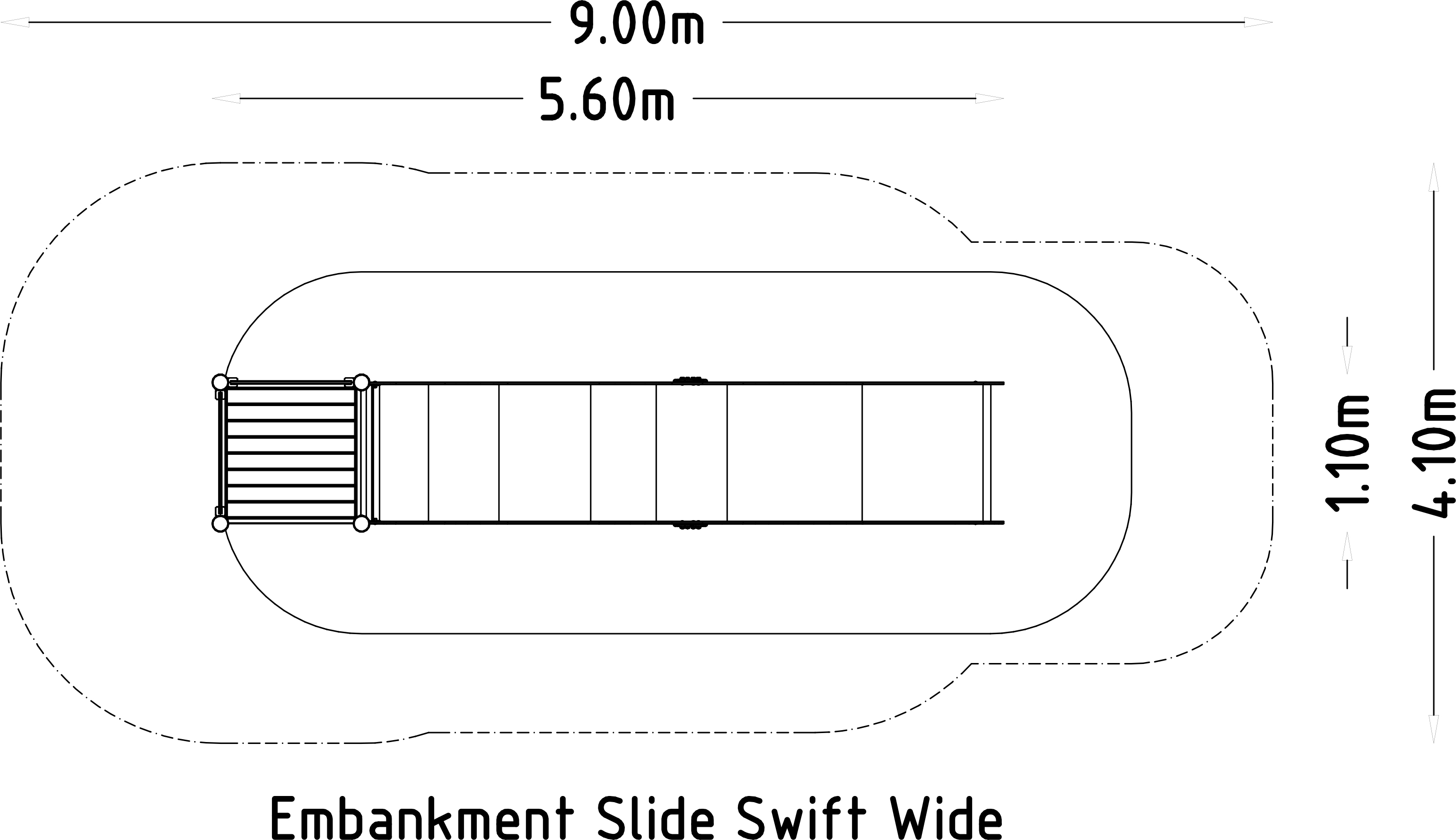 Oeverglijbaan Swift Wide