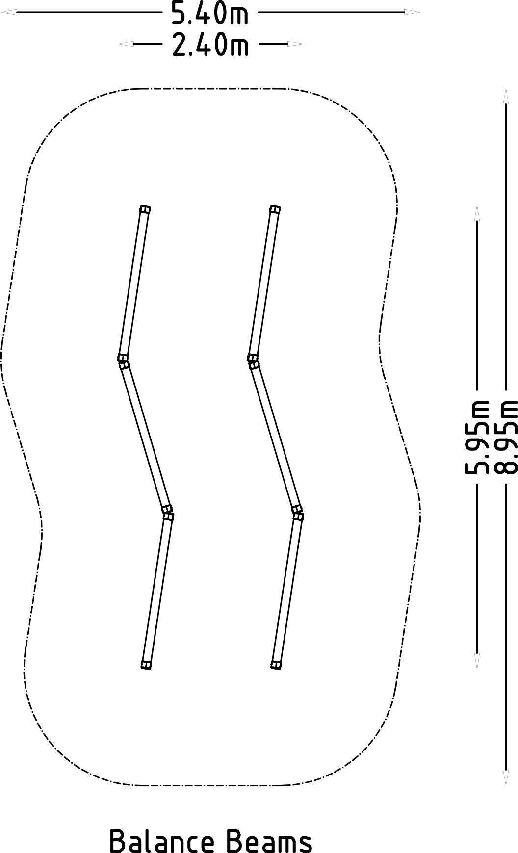 Obstacle Course Balance Beams