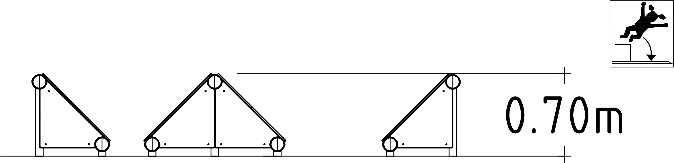 Course d'obstacles Ninja Steps