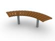 Curved Bench 90° Sofiero 