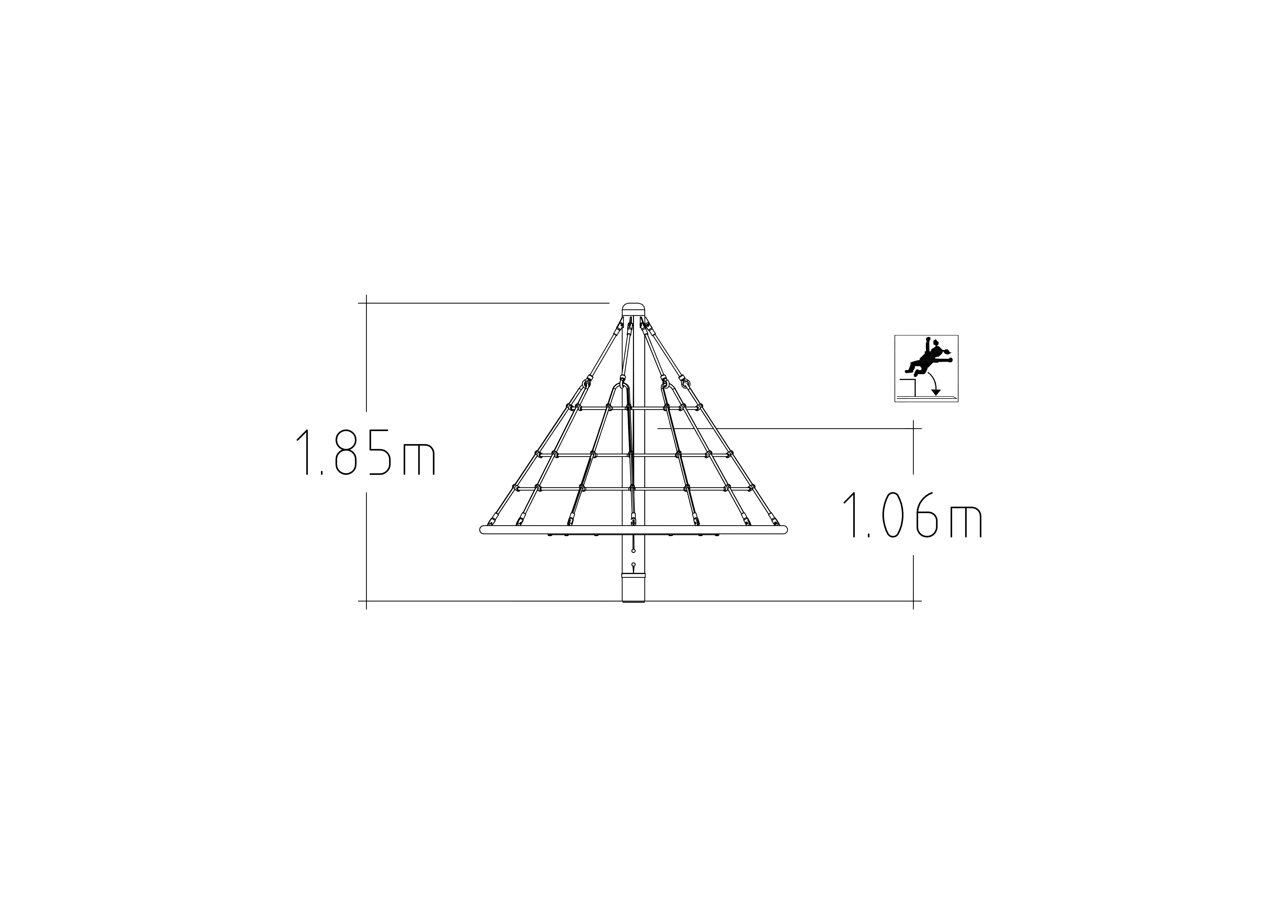 Roundabout Cone Climber 1800