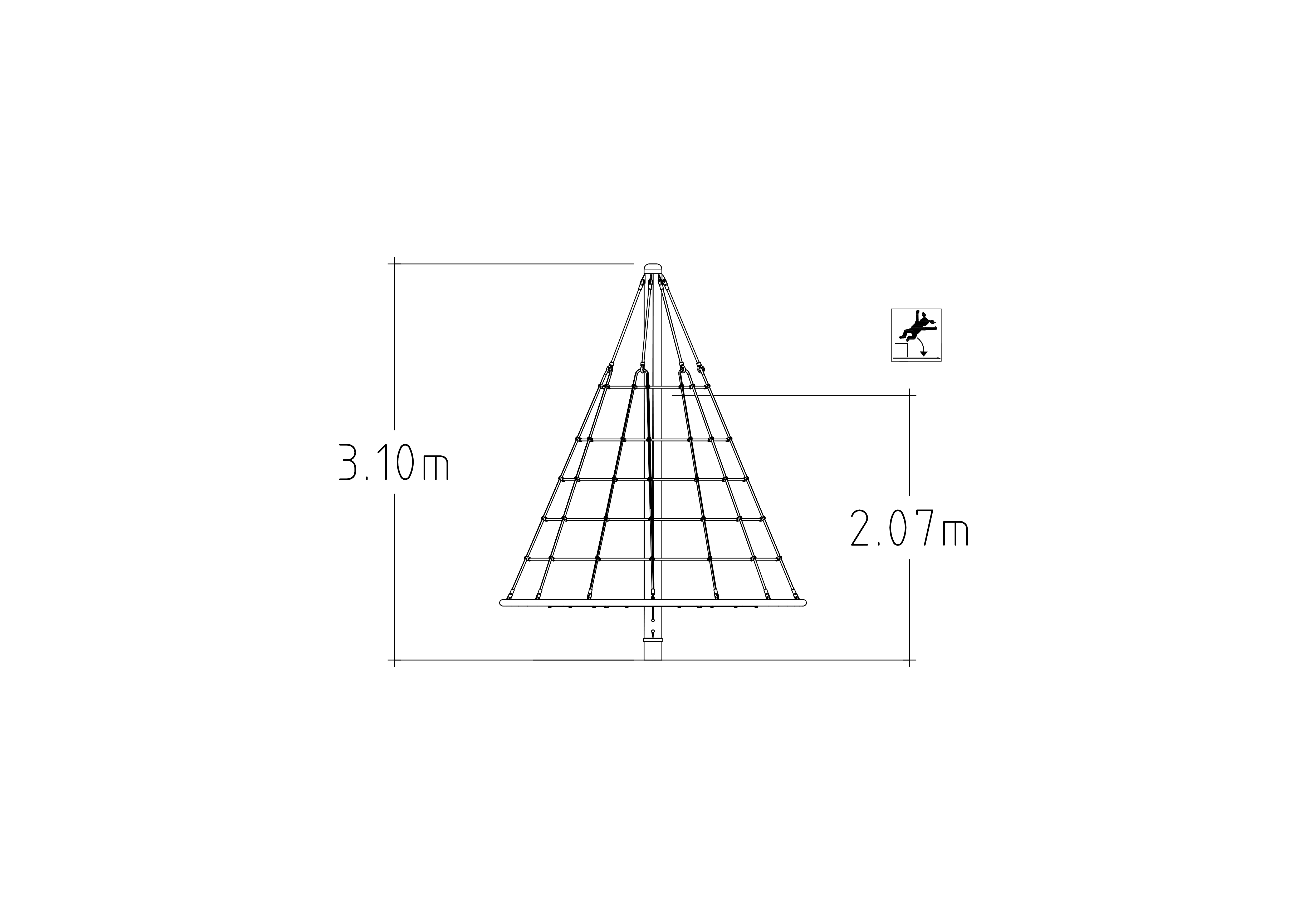 Roundabout Cone Climber 3000