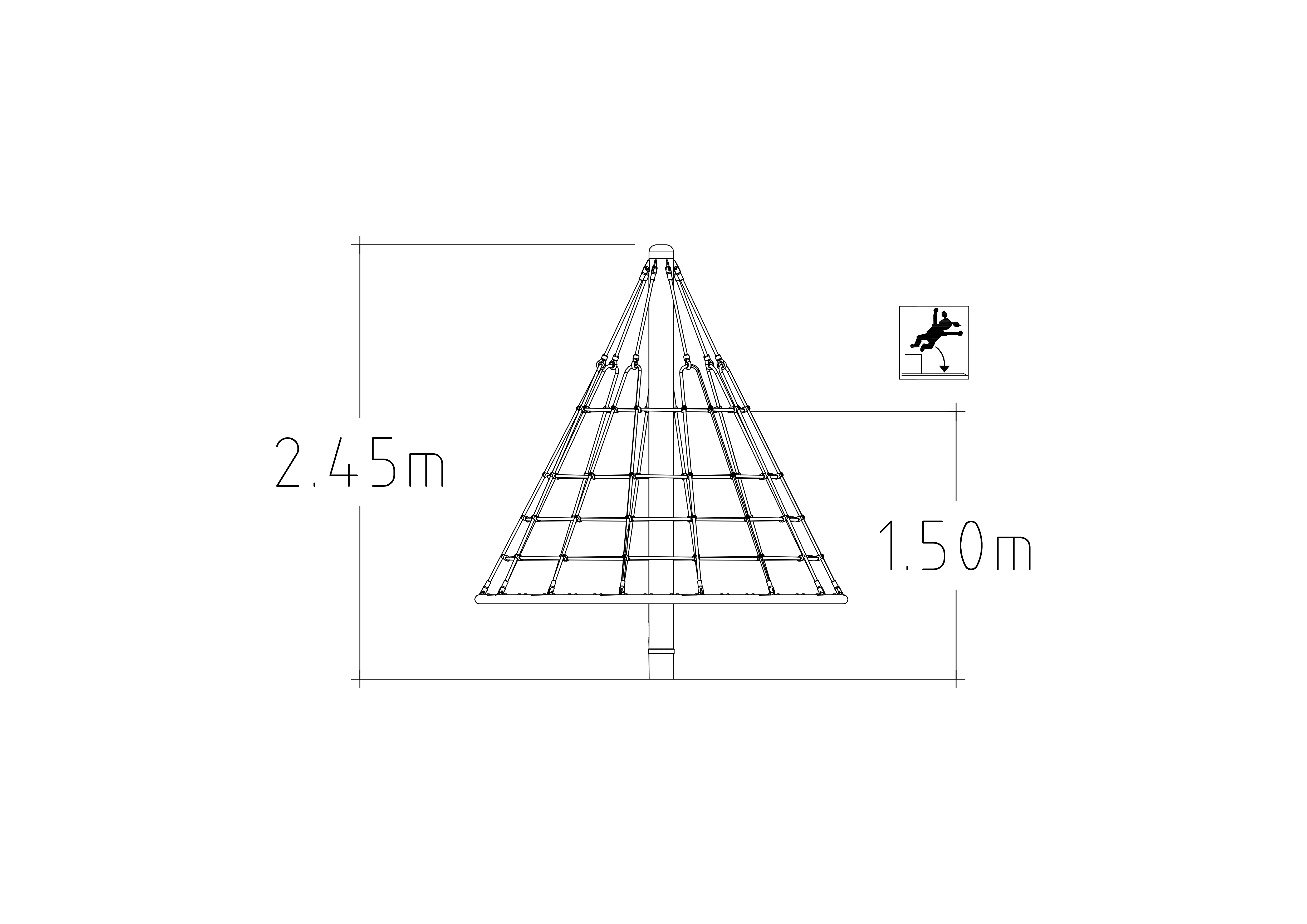 Roundabout Cone Climb 2400 TS