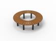 Bench Curved 360° Sofiero 