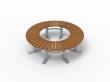 Bench Curved 360° Sofiero 