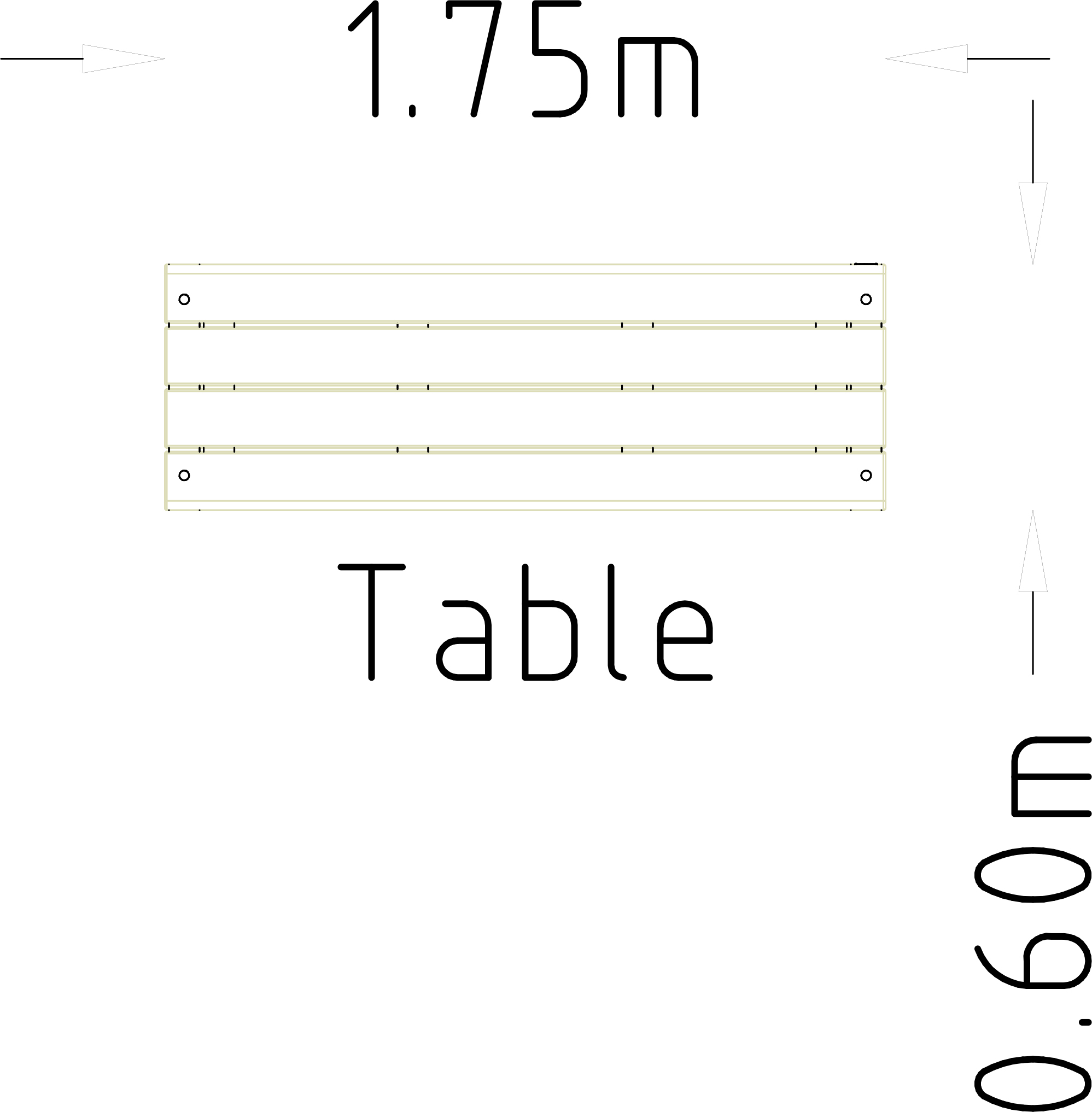 Narrow Table Rosenlund 