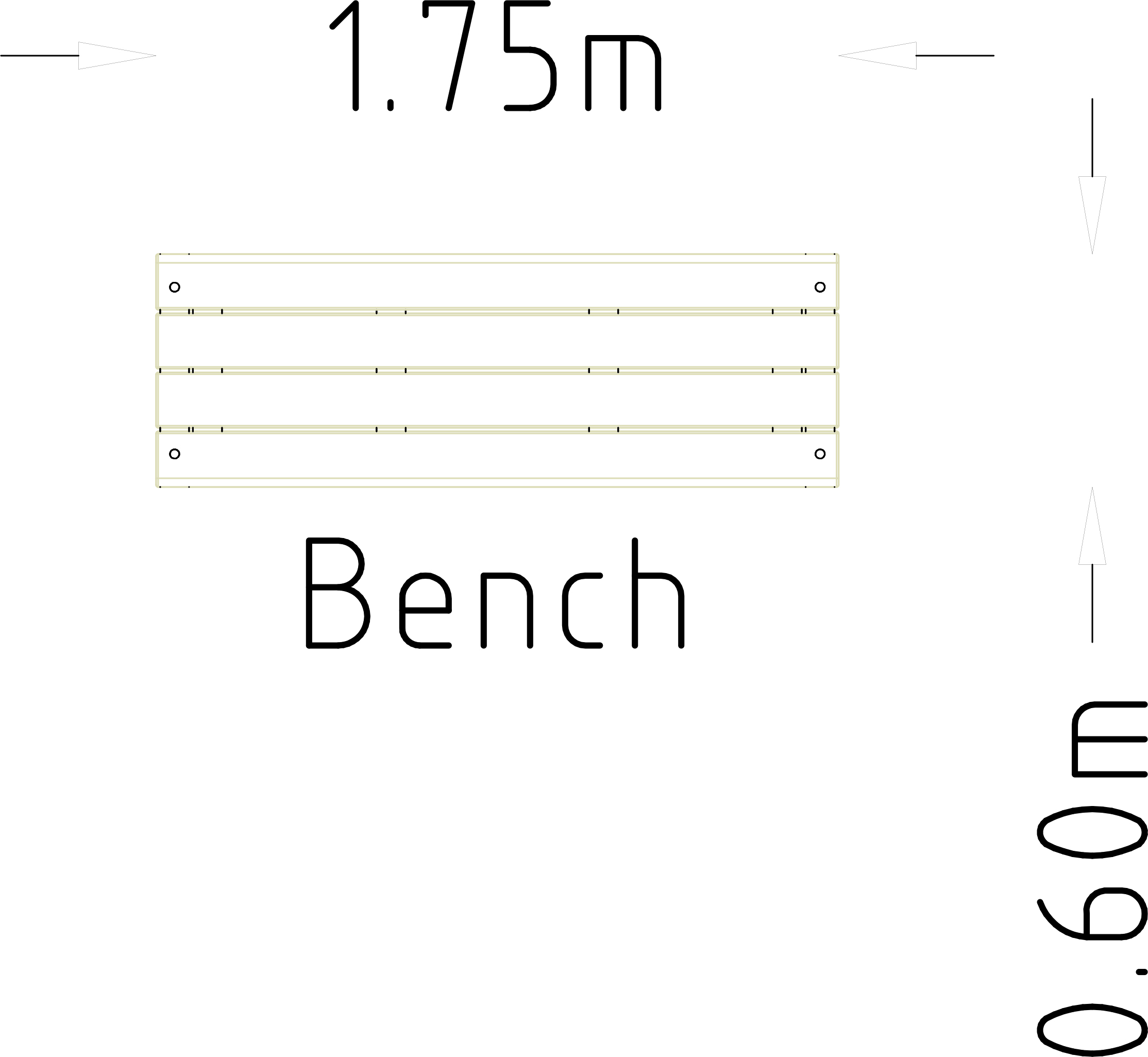 Bench Rosenlund 