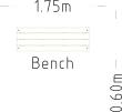 Bench Rosenlund 