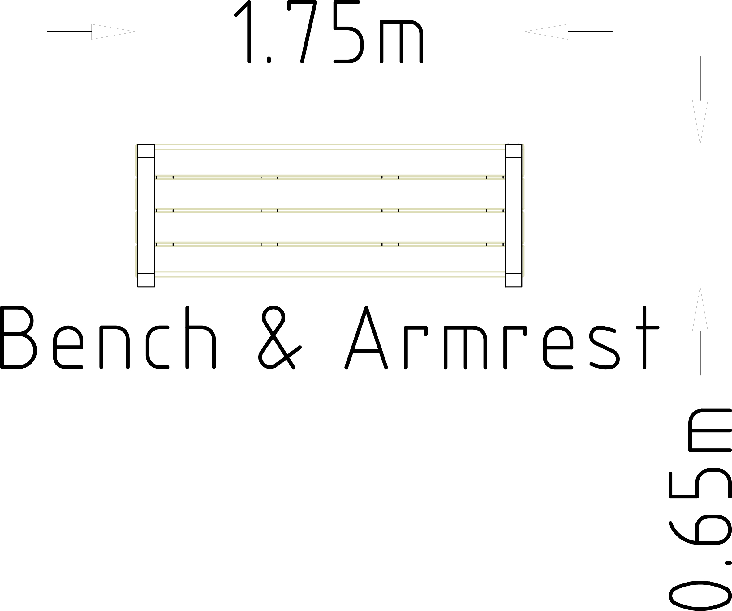 Bench Rosenlund